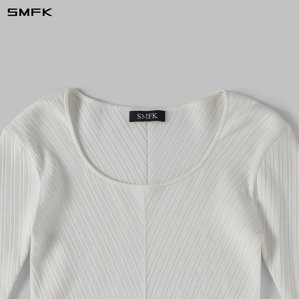 MYTH SEER KNIT PULLOVER/SILK+LENZING TENCEL+COTTON CLOUD WHITE