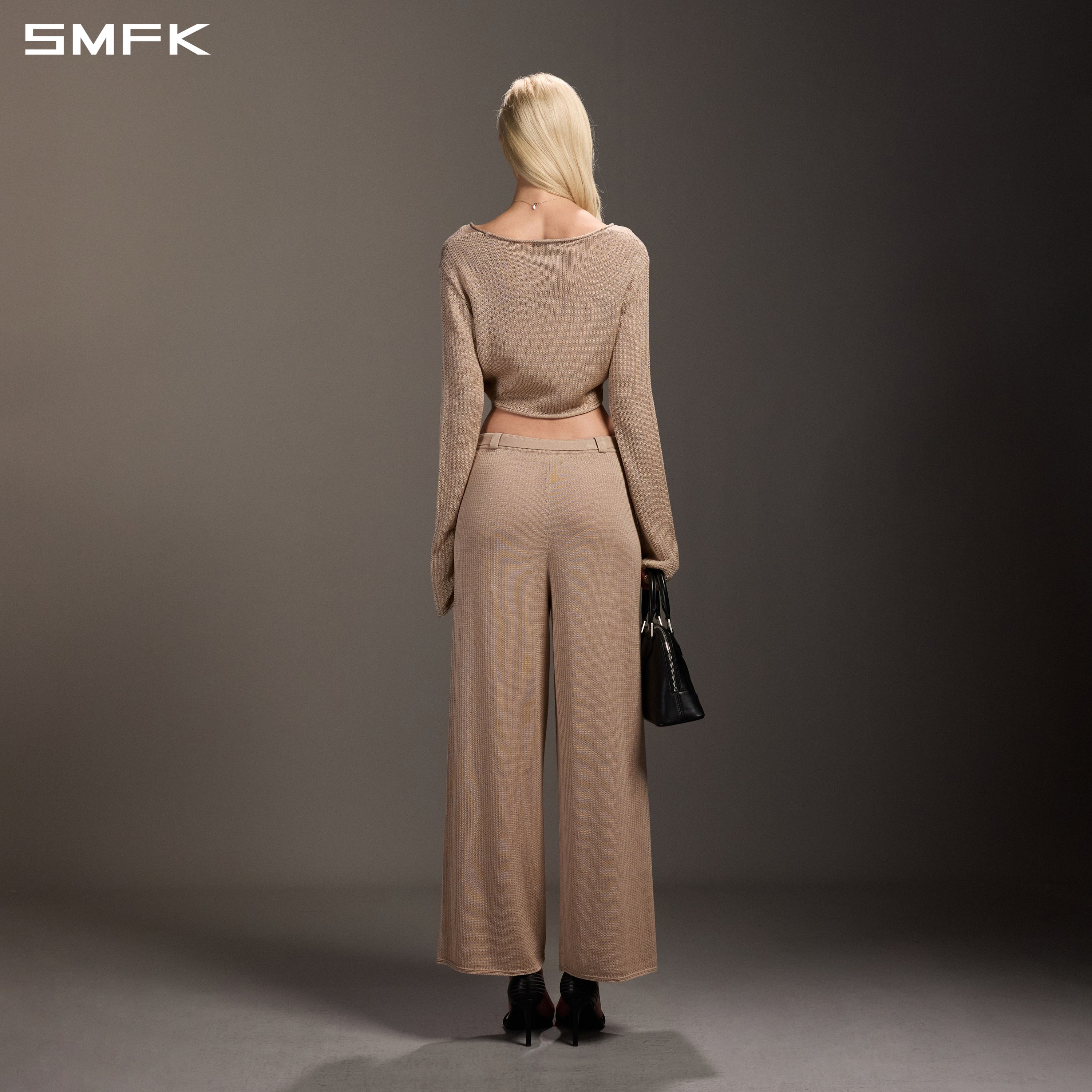 MYTH SEER CHAIN SHORT KNIT PULLOVER/TENCEL+SILK FRESH SKIN