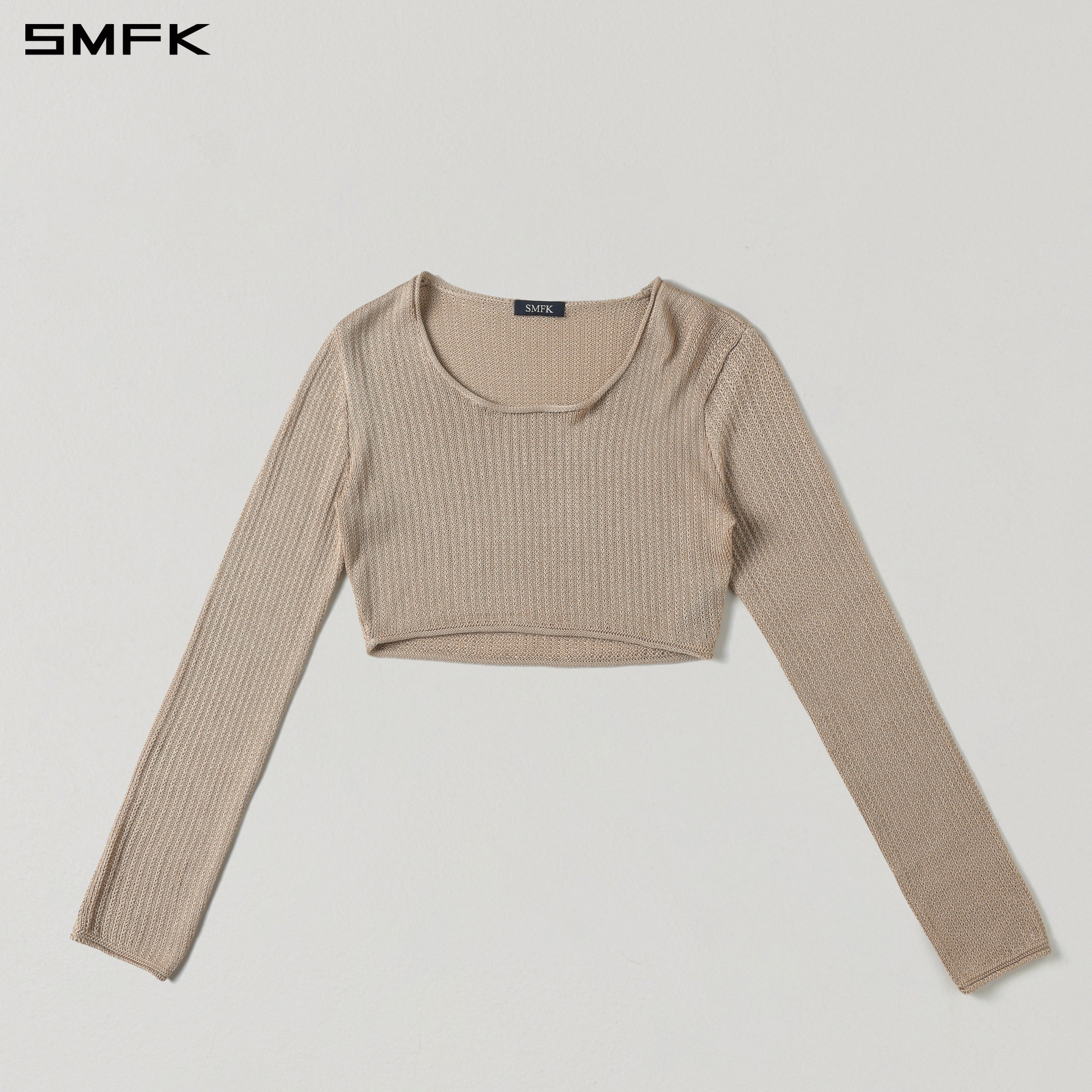 MYTH SEER CHAIN SHORT KNIT PULLOVER/TENCEL+SILK FRESH SKIN – SMFK