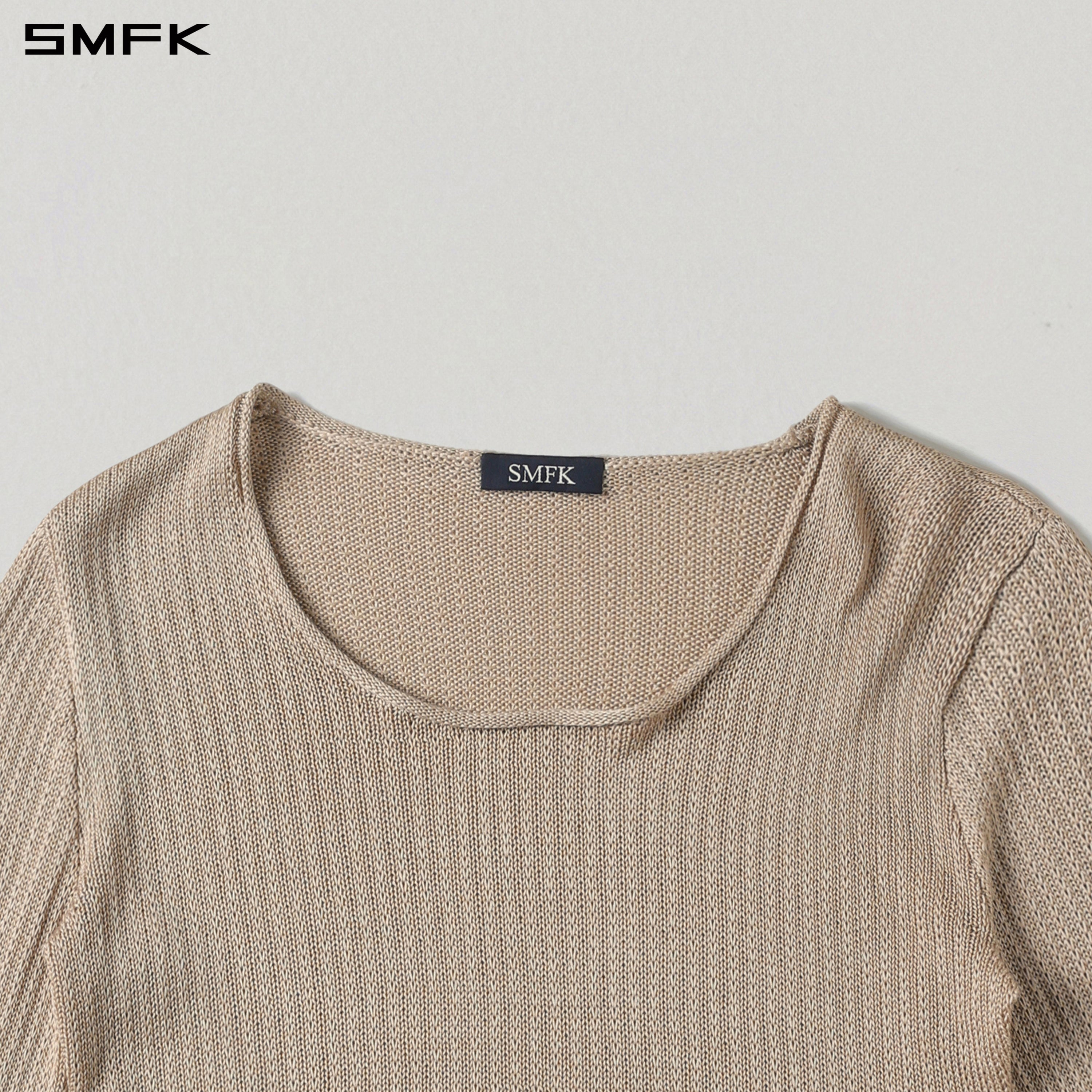 MYTH SEER CHAIN SHORT KNIT PULLOVER/TENCEL+SILK FRESH SKIN