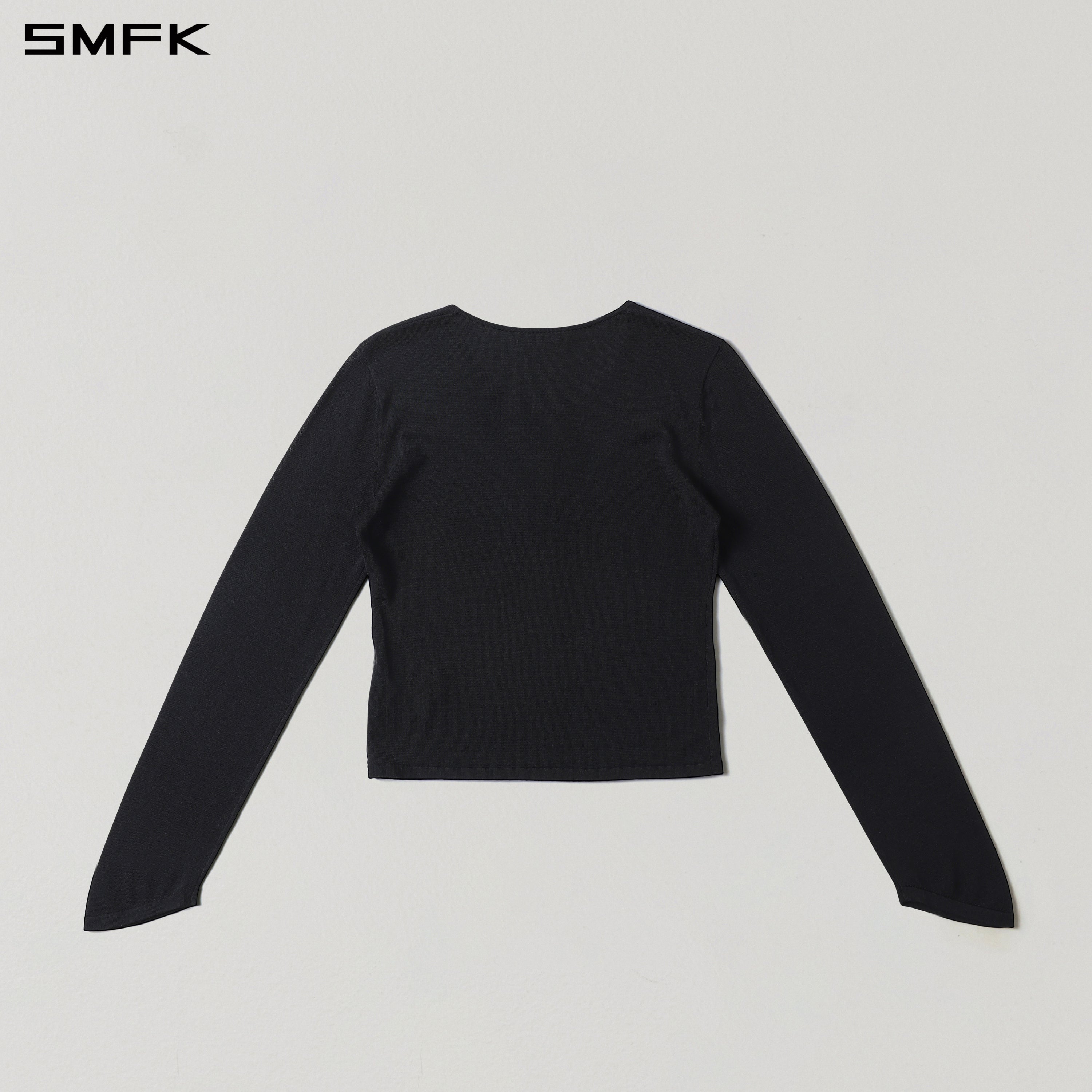 MYTH AEOLUS SLIM KNIT/ACETATE+COTTON WILD BLACK