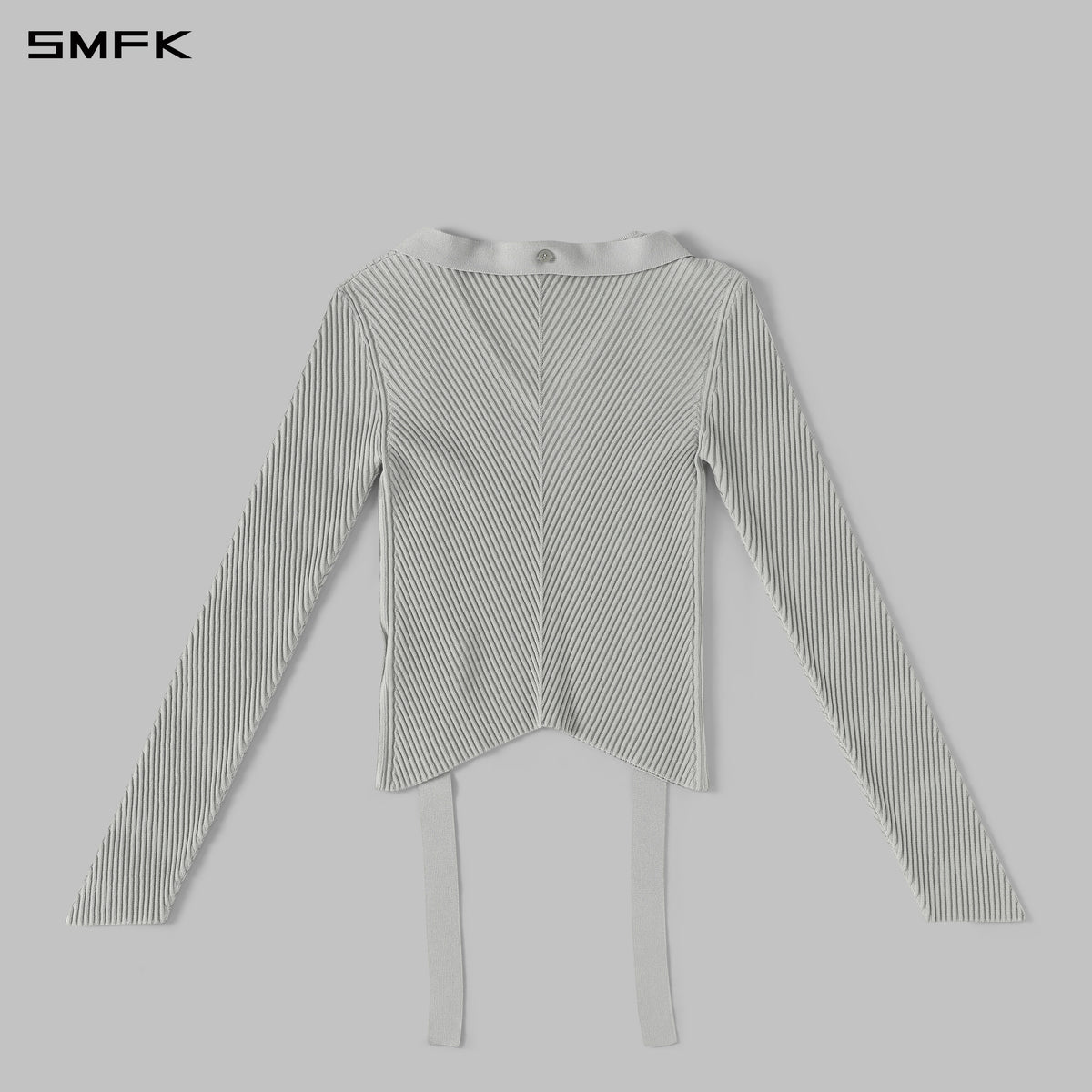 MYTH AEOLUS EVENING SLIM KNIT SWEATER / SILK+LENZING TENCEL+COTTON GLACIER GREY