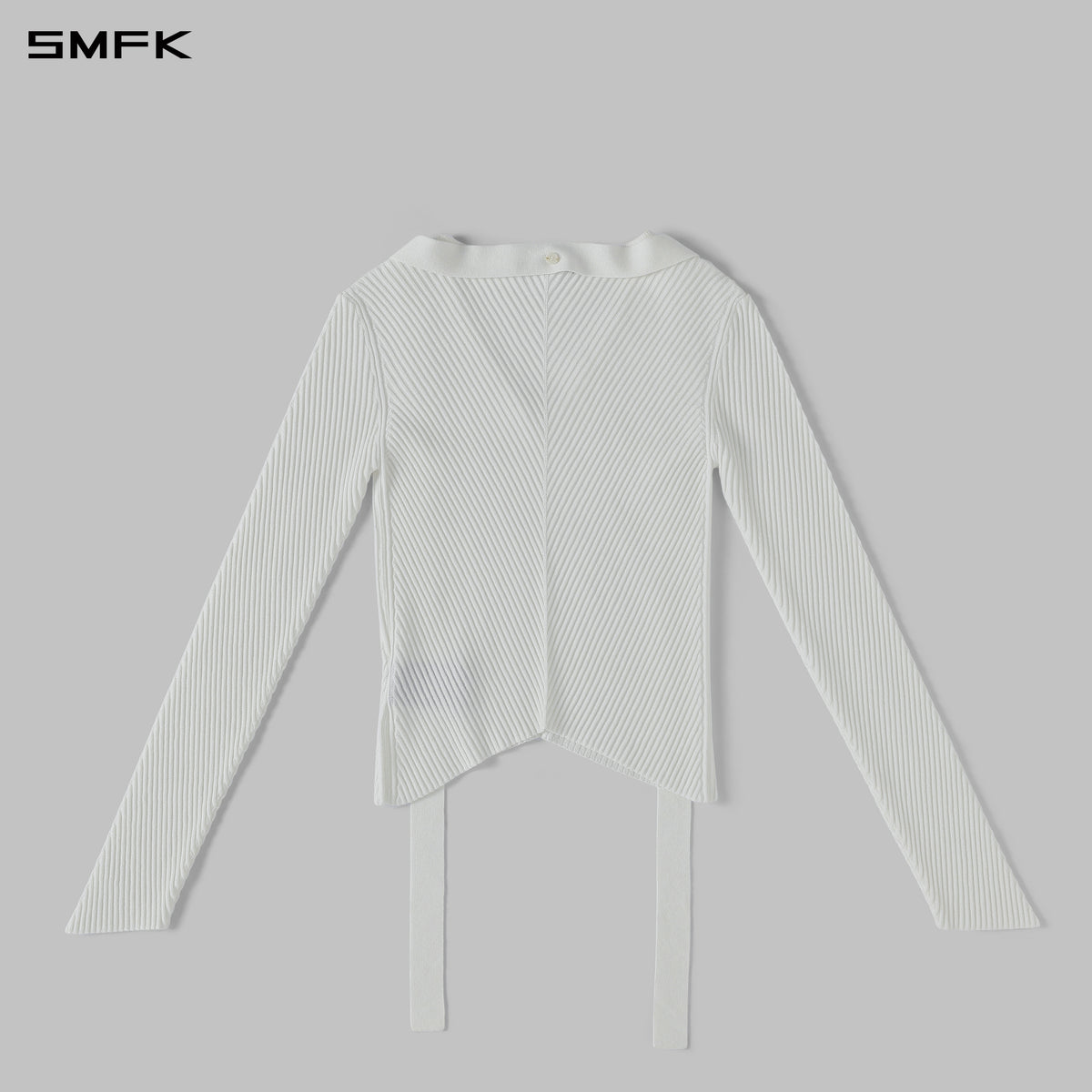 MYTH AEOLUS EVENING SLIM KNIT SWEATER / SILK+LENZING TENCEL+COTTON CLOUD WHITE