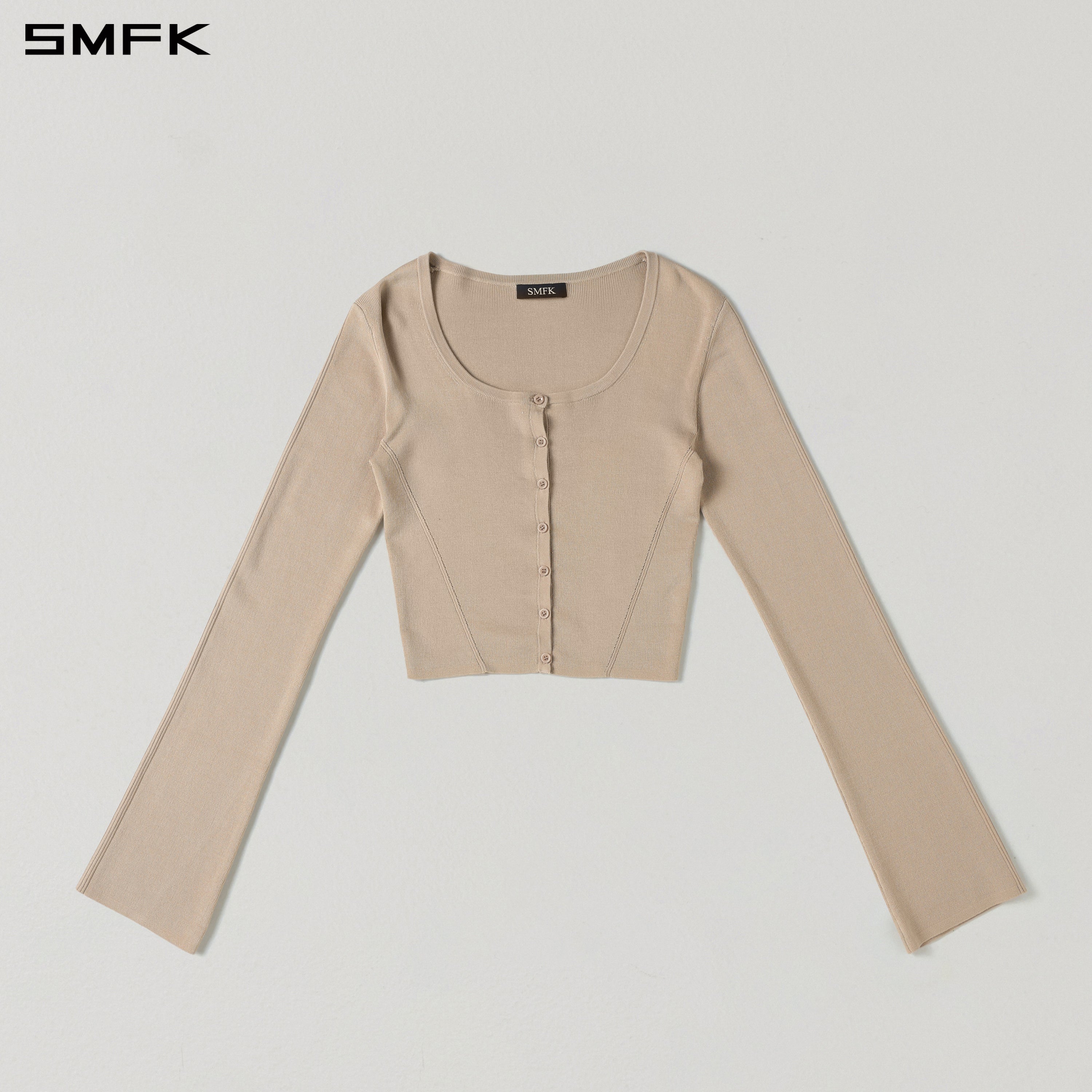 MYTH SEER SLIM KNIT CARDIGAN/TENCEL+SILK FRESH SKIN
