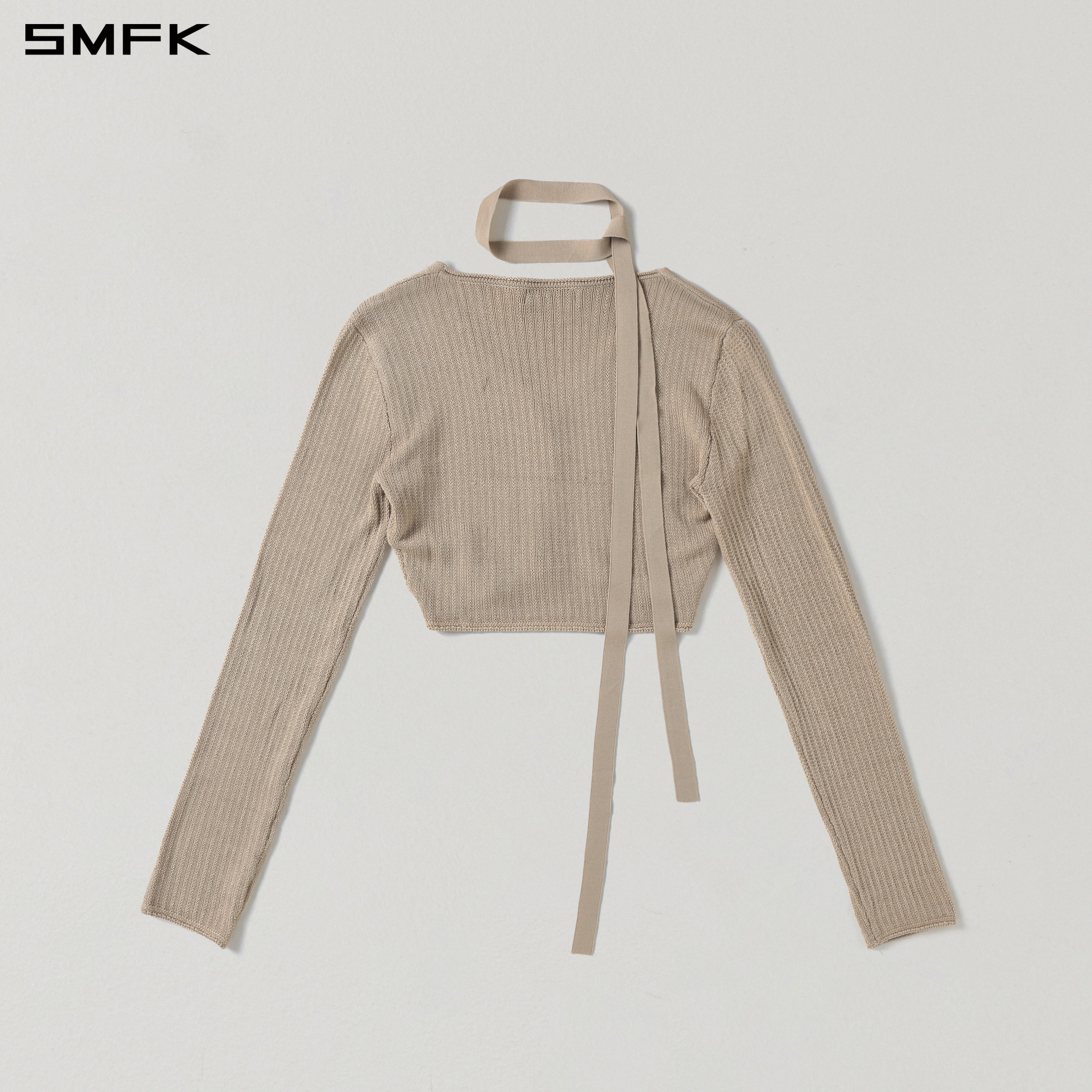 MYTH SIREN SHORT KNIT CARDIGAN/TENCEL+SILK FRESH SKIN
