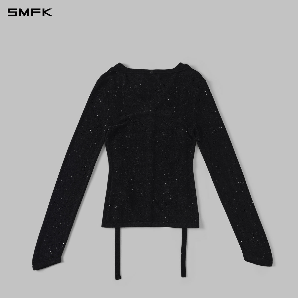 MYTH SIREN GALAXY EVENING KNIT CARDIGAN/STARRY VELVET GALAXY BLACK