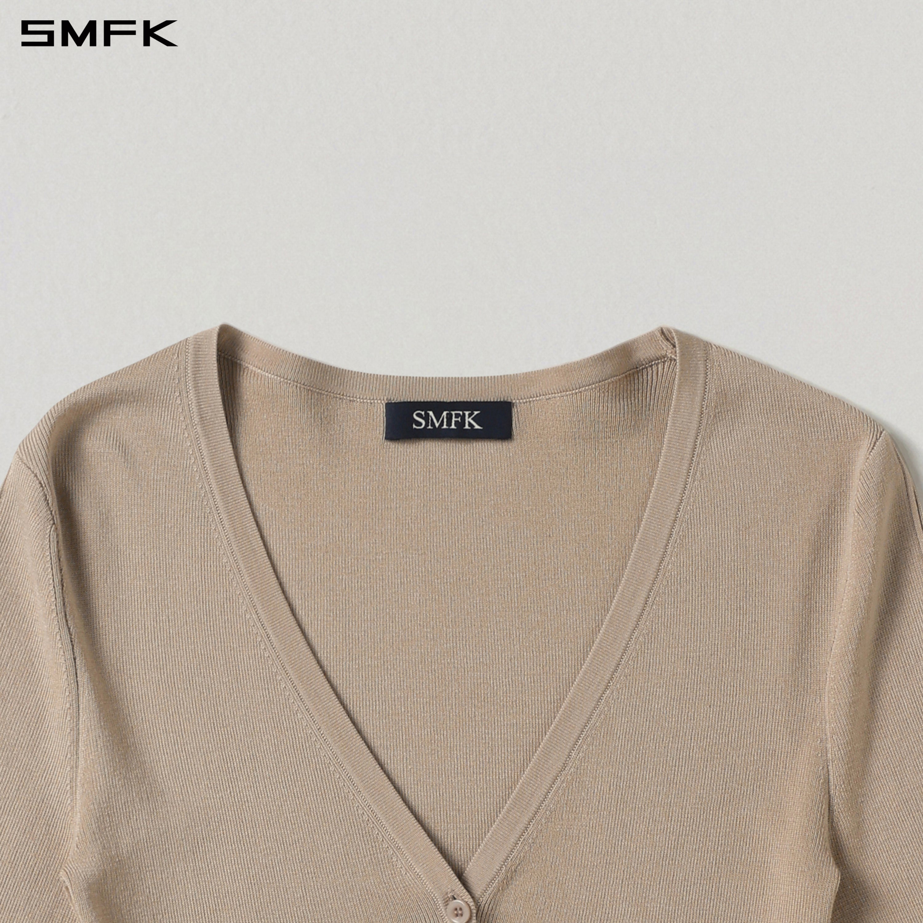 MYTH SIREN EVENING SLIM KNIT CARDIGAN/TENCEL+SILK FRESH SKIN