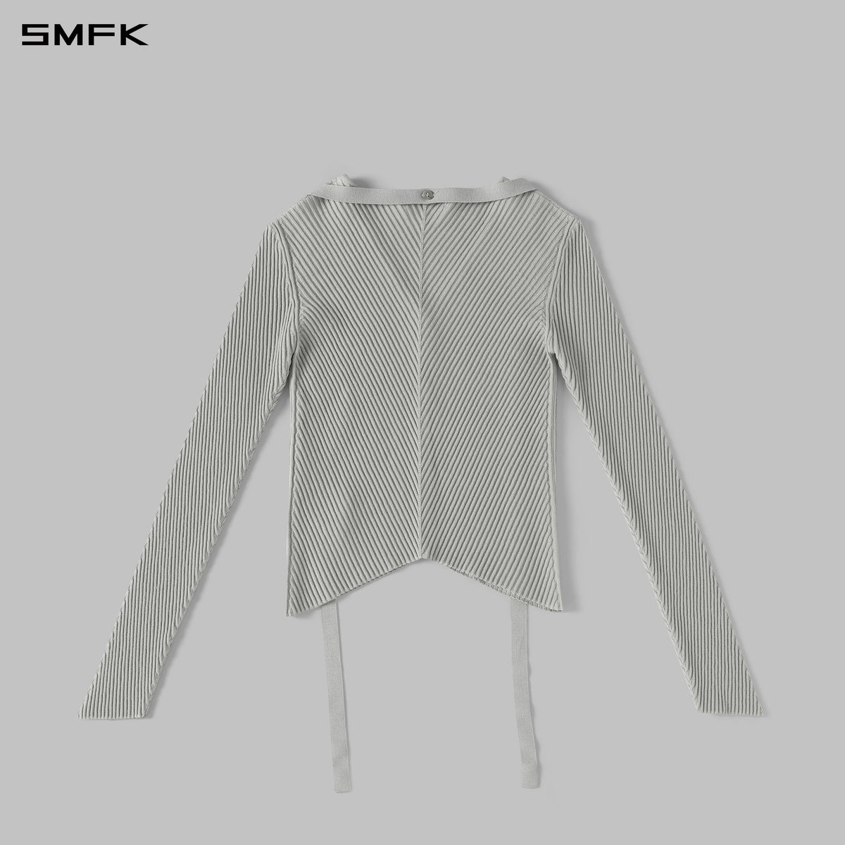 MYTH AEOLUS SYMMETRY EVENING KNIT CARDIGAN/LENZING TENCEL+SILK GLACIER GREY