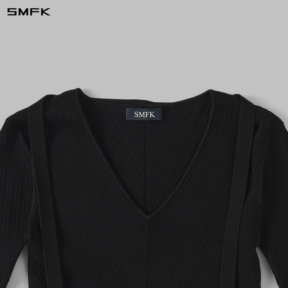 MYTH AEOLUS SYMMETRY EVENING KNIT PULLOVER/LENZING TENCEL+SILK WILD BLACK