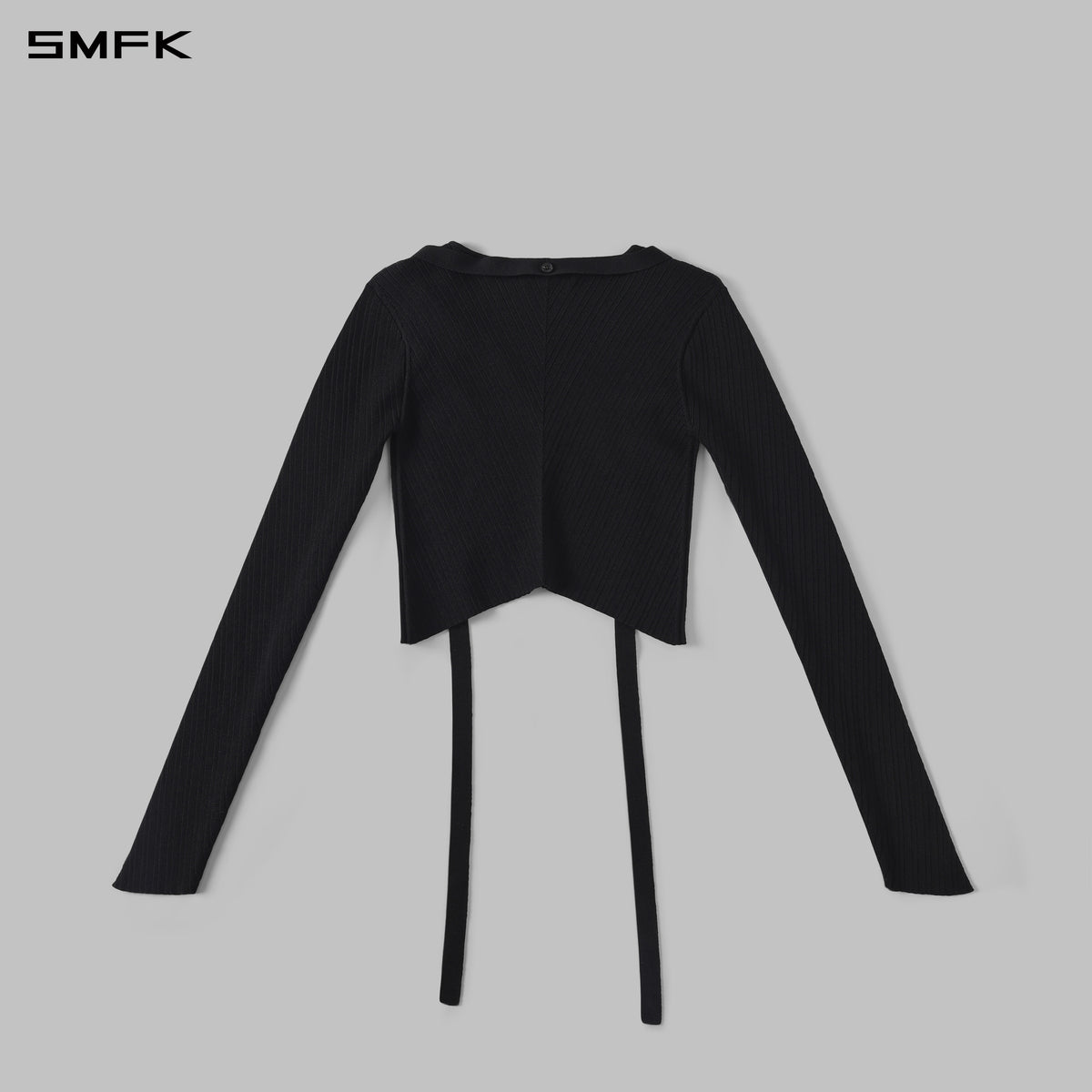 MYTH AEOLUS SYMMETRY EVENING KNIT CARDIGAN/LENZING TENCEL+SILK+COTTON WILD BLACK