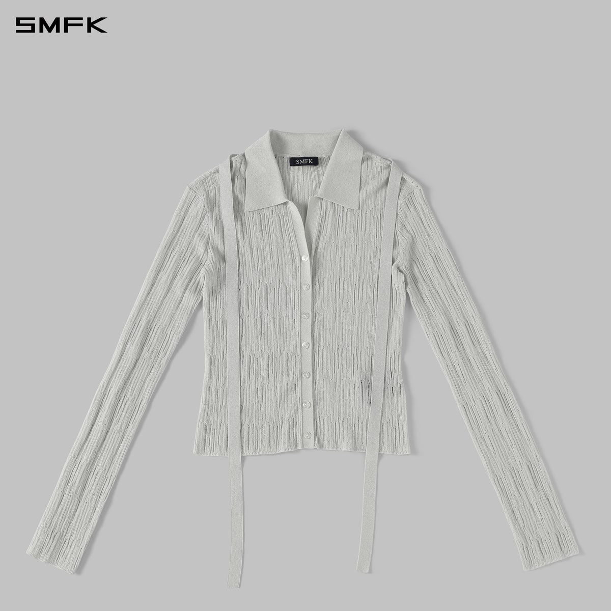 MYTH SIREN AURORA EVENING SLIM KNIT SHIRT/METALLIC YARN AURORA SLIVER
