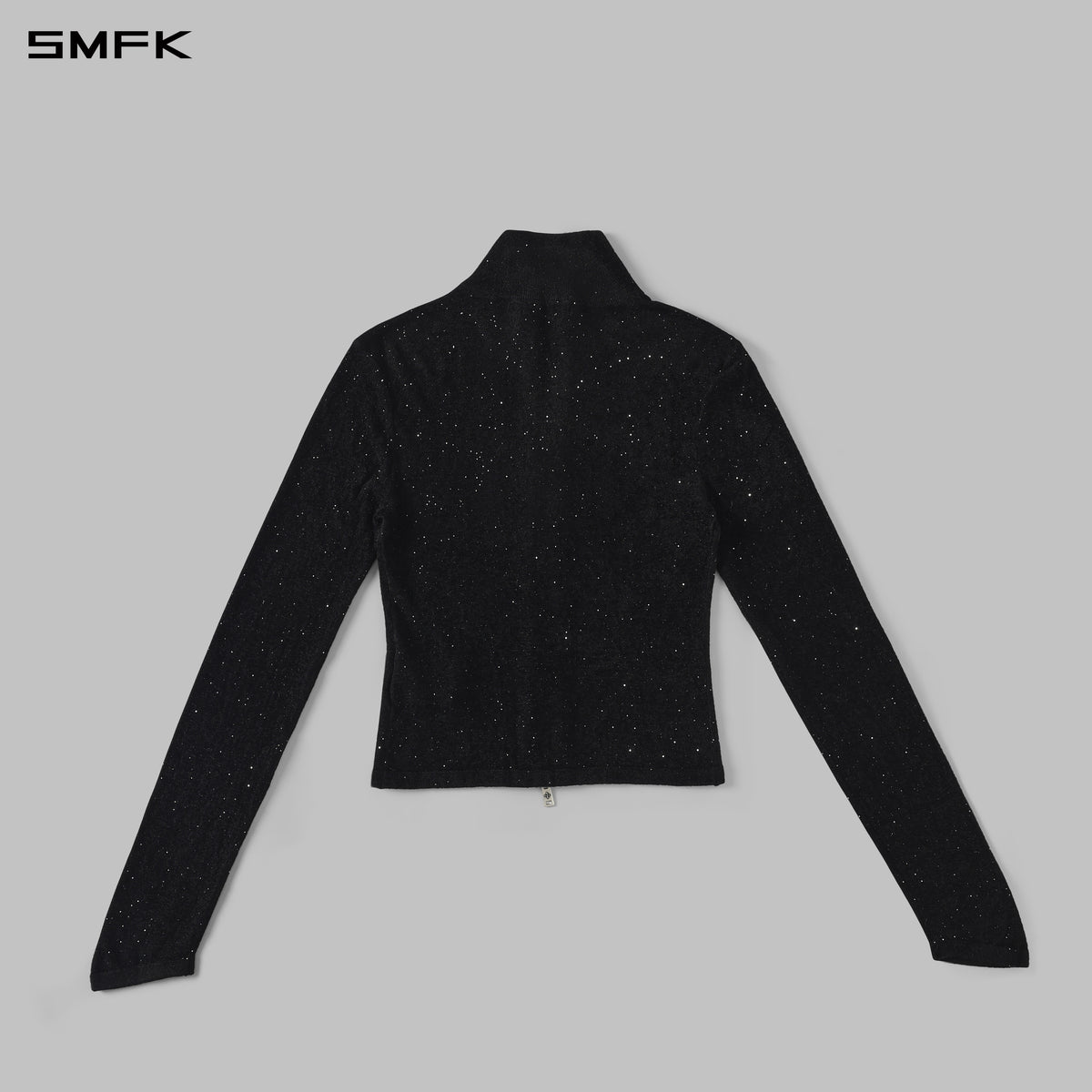 MYTH AEOLUS GALAXY EVENING SLIM COLLAR KNIT JACKET/STARRY VELVET GALAXY BLACK