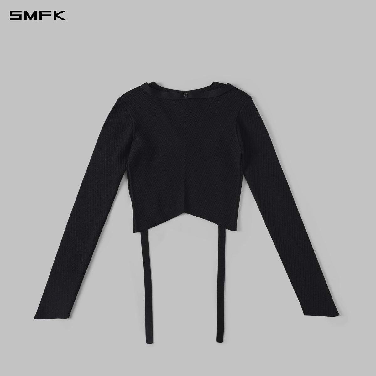 MYTH AEOLUS SYMMETRY EVENING KNIT PULLOVER/LENZING TENCEL+SILK+COTTON WILD BLACK