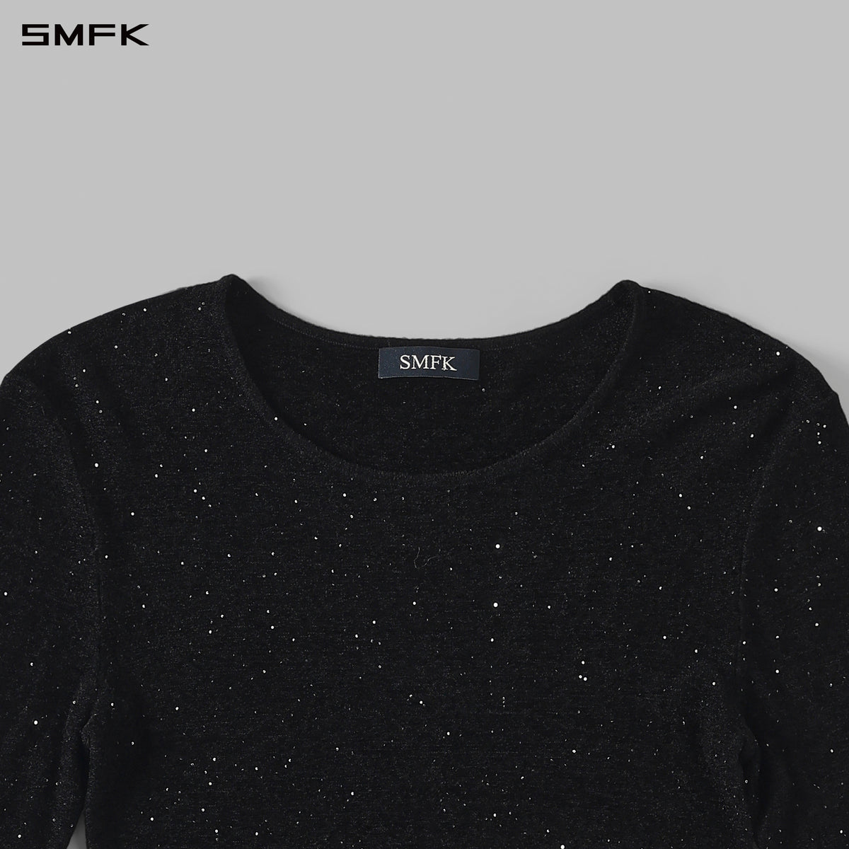 MYTH SIREN GALAXY STYLIST SLIM KNIT PULLOVER/STARRY VELVET GALAXY BLACK