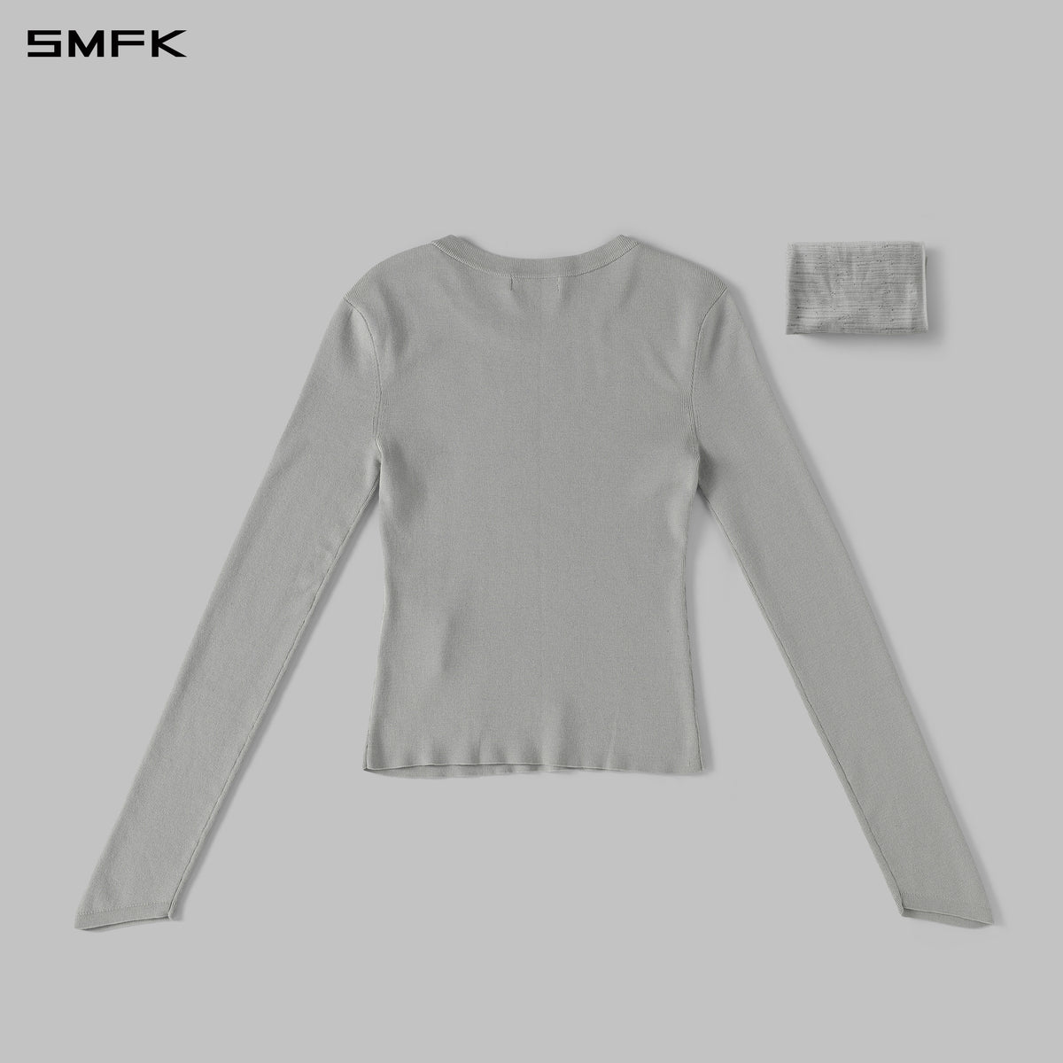 MYTH SIREN AURORA EVENING STYLIST SLIM KNIT SHIRT/LENZING TENCEL+SILK+COTTON GLACIER GREY
