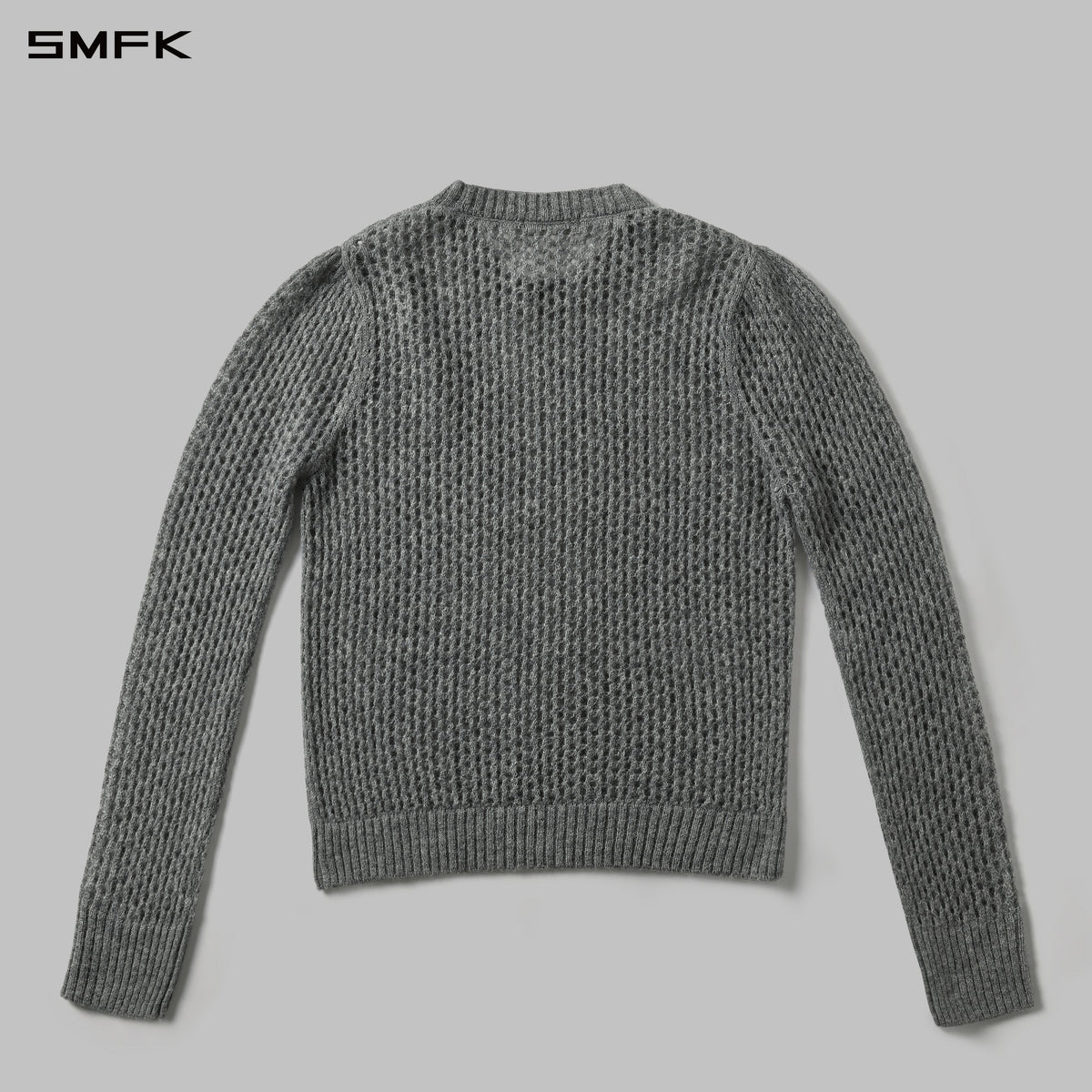 MUSE LOOSE MESH SWEATER/ALPACA FIBER+WOOL+NYLON WOOL GREY