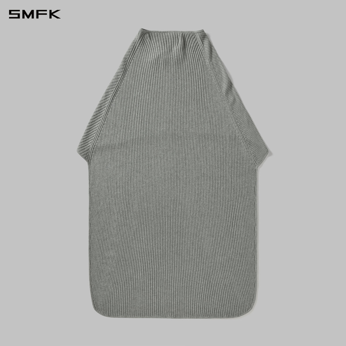 MOROCCAN KNIT WRAP/COTTON+WOOL/U GLACIER GREY