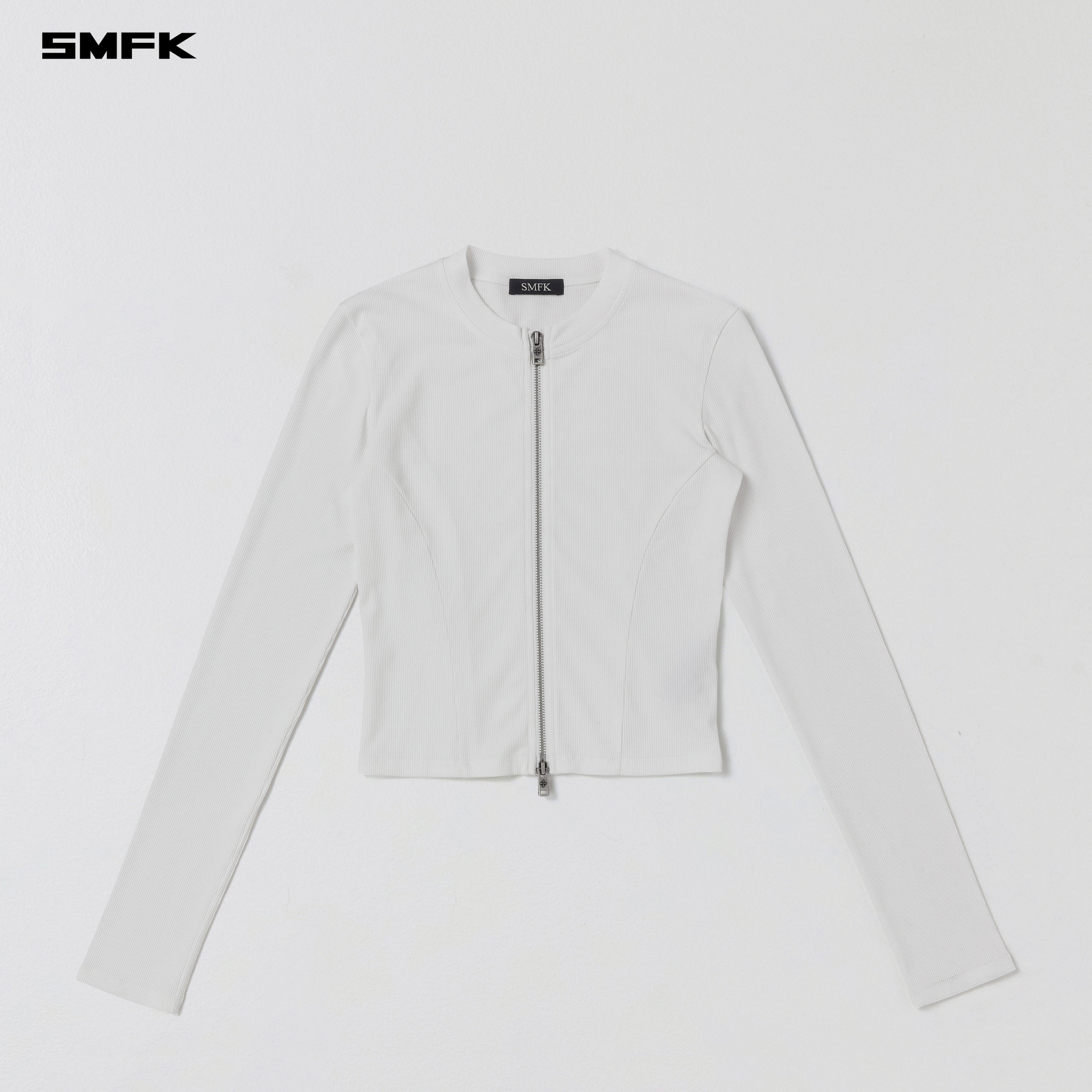 VINTAGE NOMADIC SILK ZIP PULLOVER/SILK COTTON CLOUD WHITE