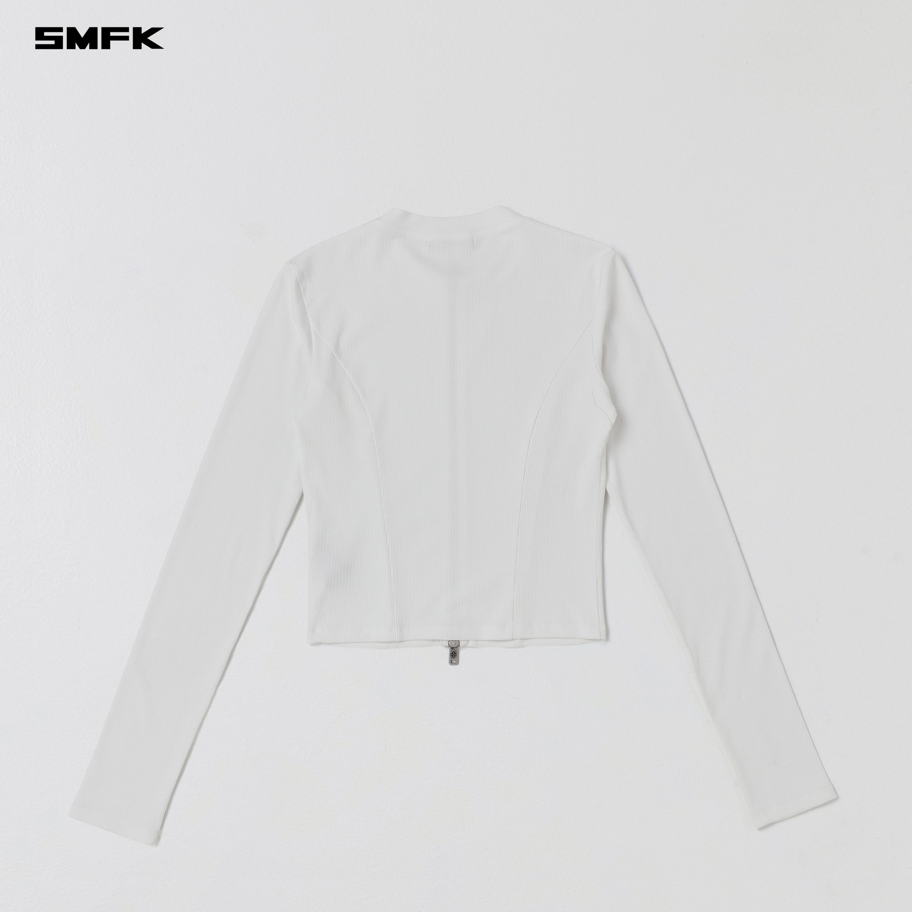 VINTAGE NOMADIC SILK ZIP PULLOVER/SILK COTTON CLOUD WHITE