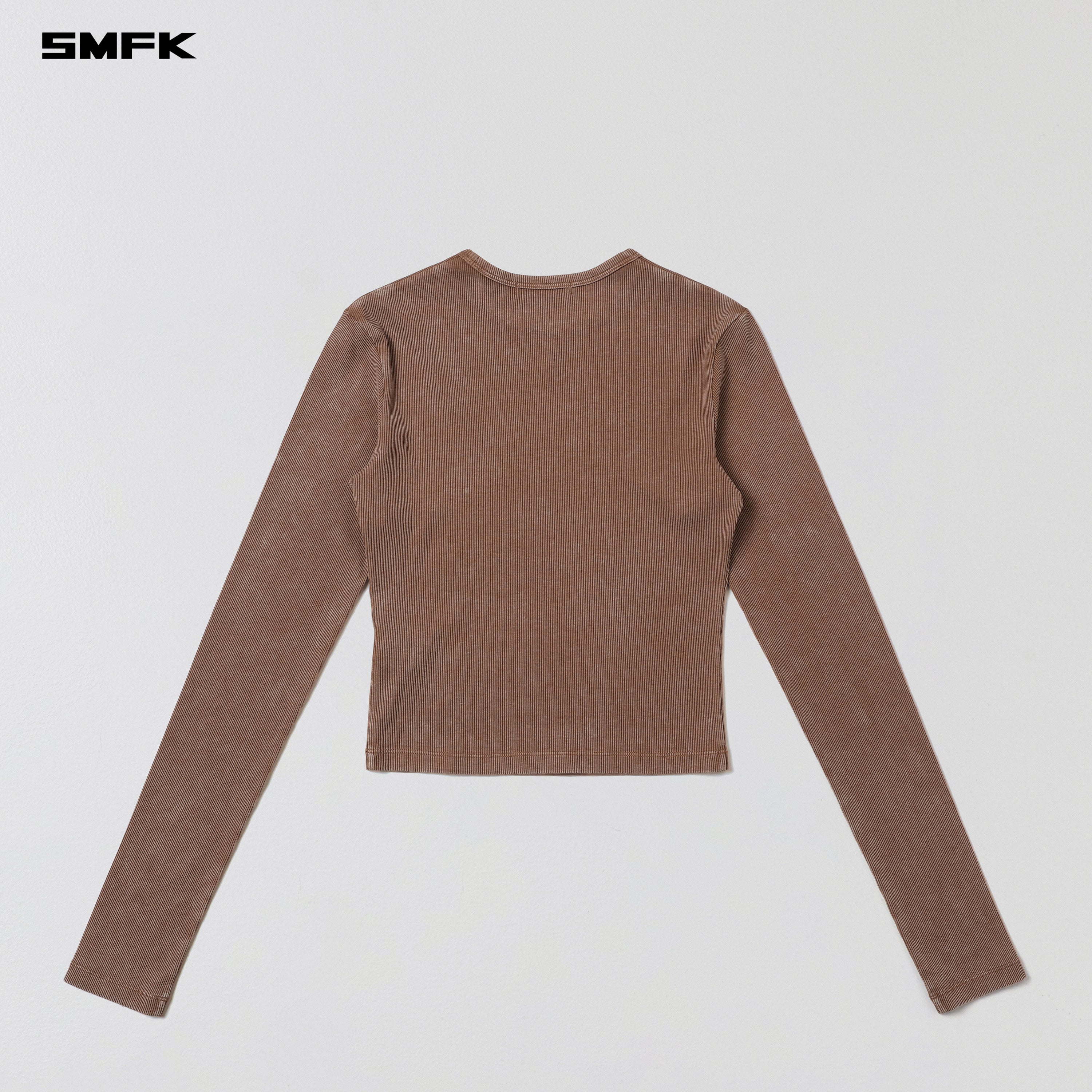 VINTAGE NOMADIC SLIM SILK PULLOVER/SILK COTTON VANISH BROWN