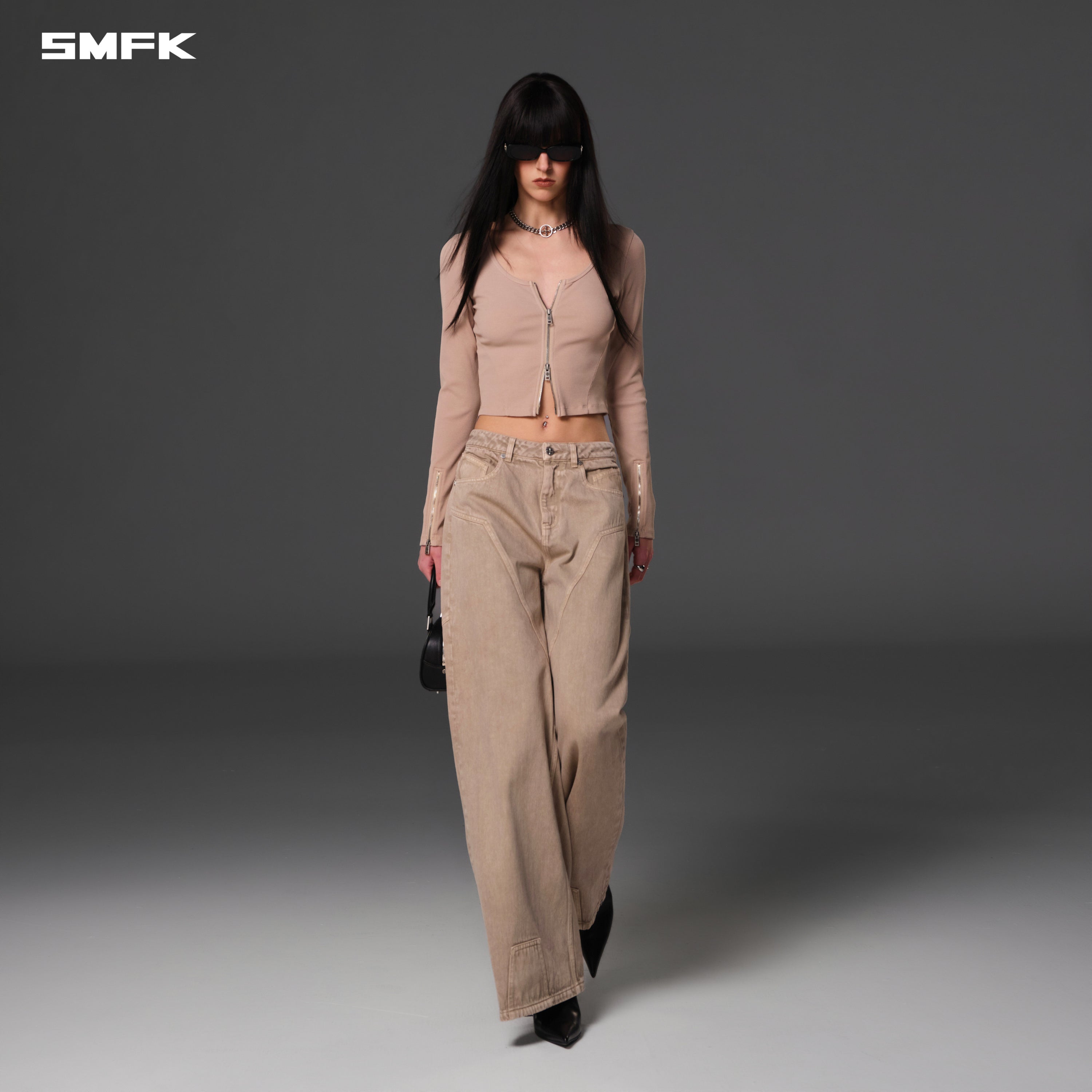 VINTAGE NOMADIC SLIM ZIP PULLOVER/LONG-STAPLE COTTON FRESH SKIN