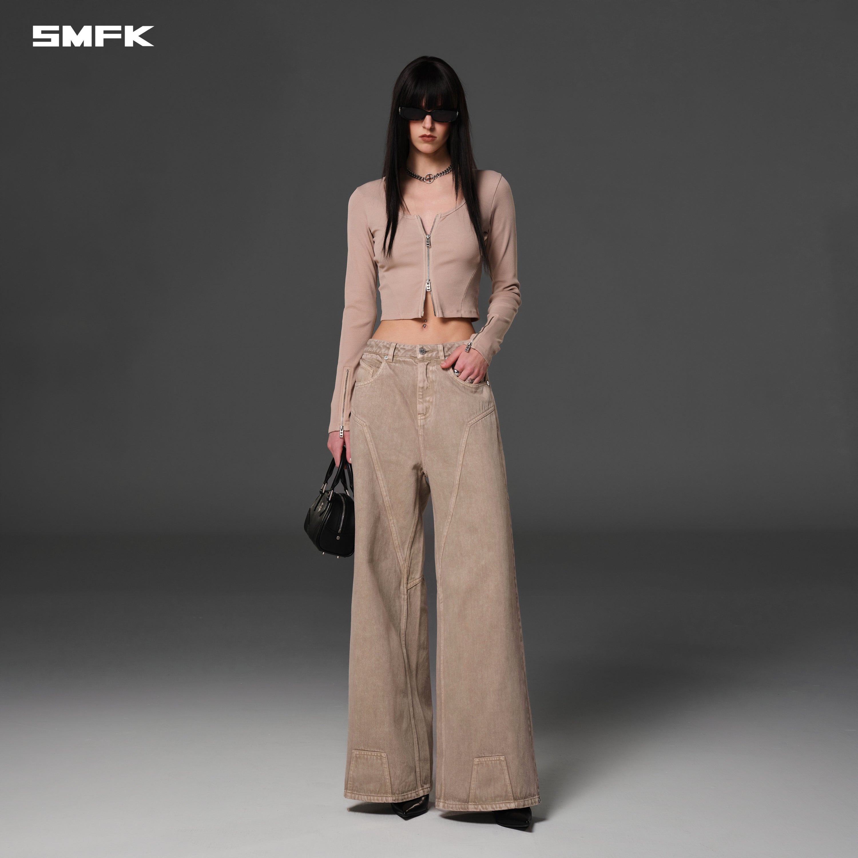 VINTAGE NOMADIC SLIM ZIP PULLOVER/LONG-STAPLE COTTON FRESH SKIN