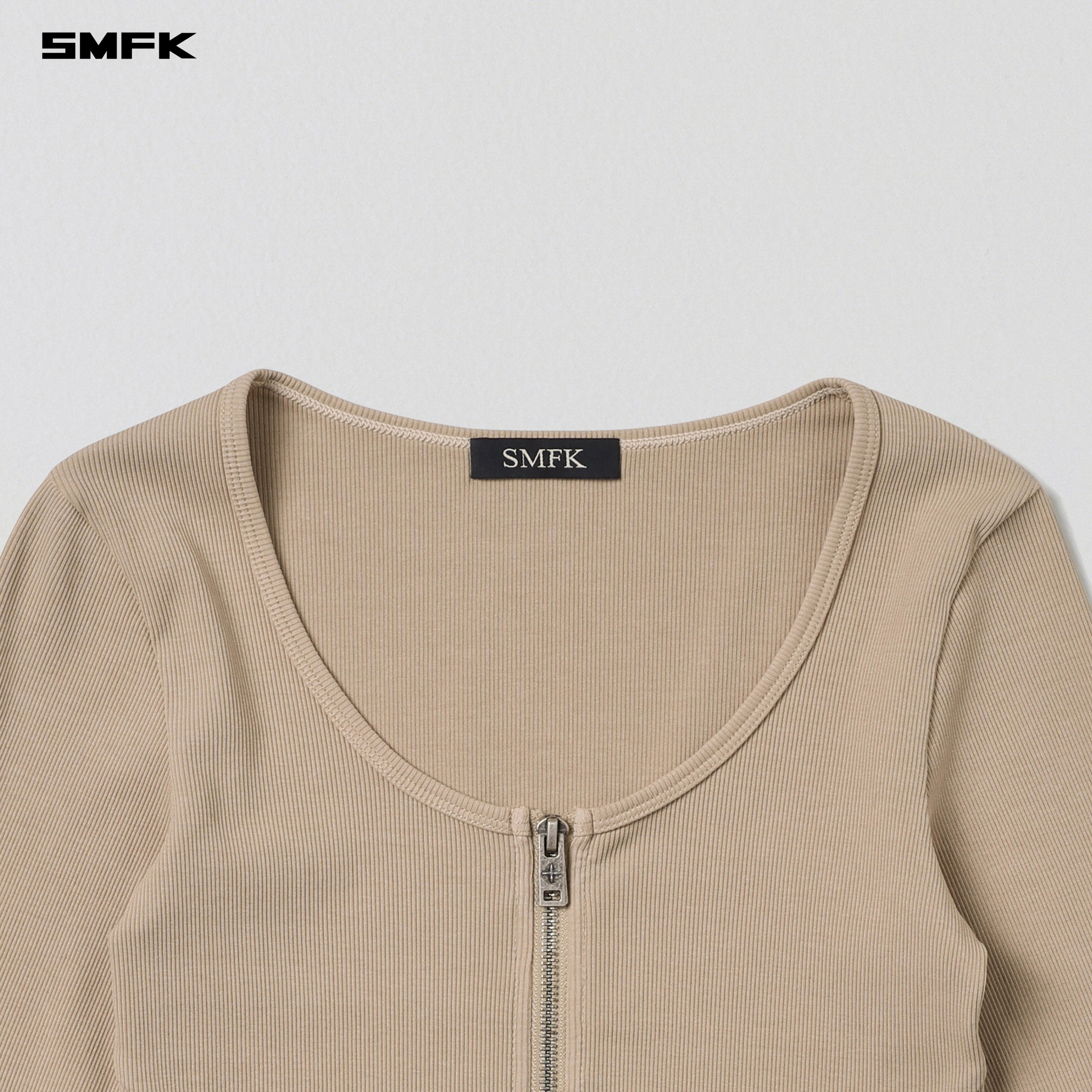 VINTAGE NOMADIC SLIM ZIP PULLOVER/LONG-STAPLE COTTON FRESH SKIN