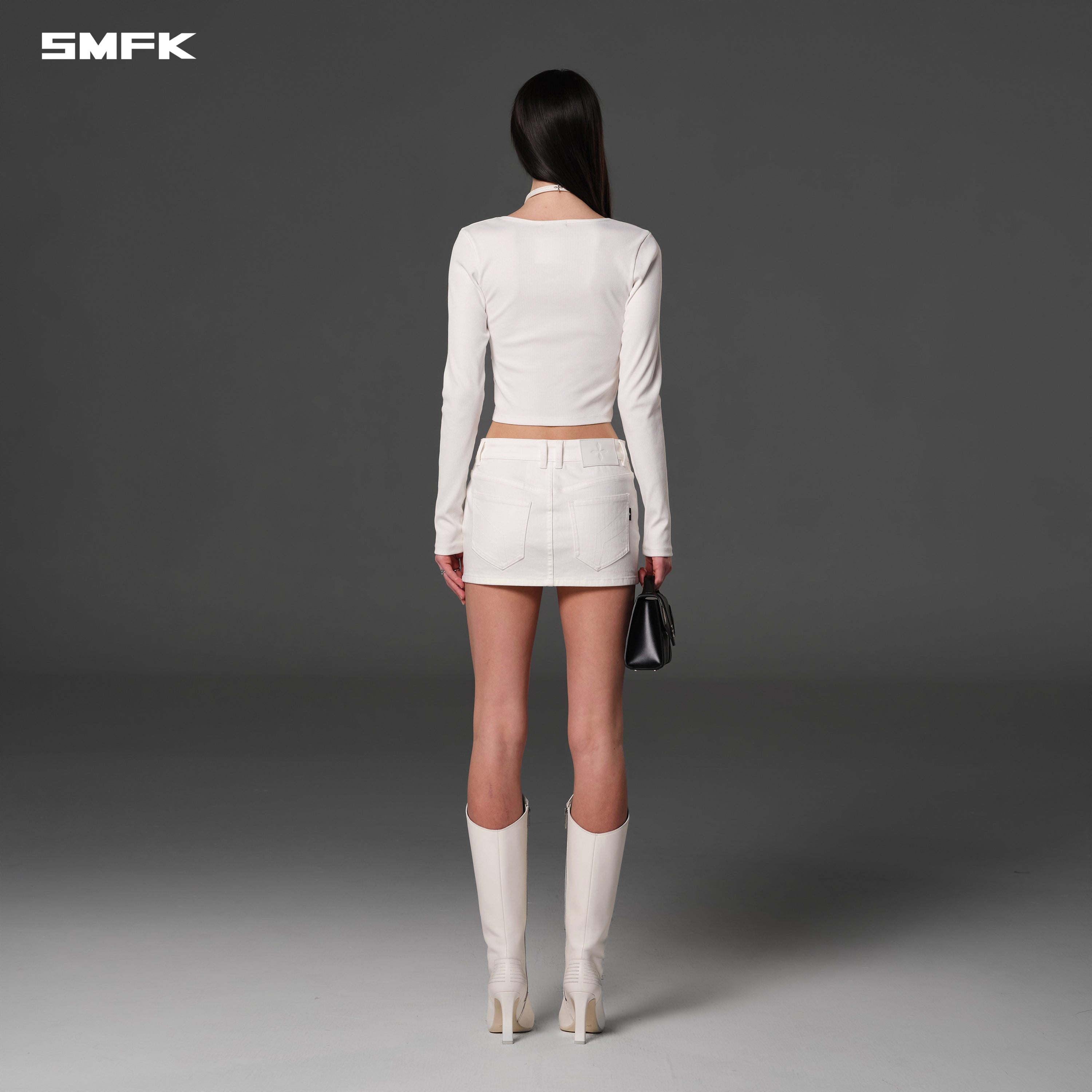 VINTAGE NOMADIC SLIM ZIP PULLOVER/LONG-STAPLE COTTON CLOUD WHITE