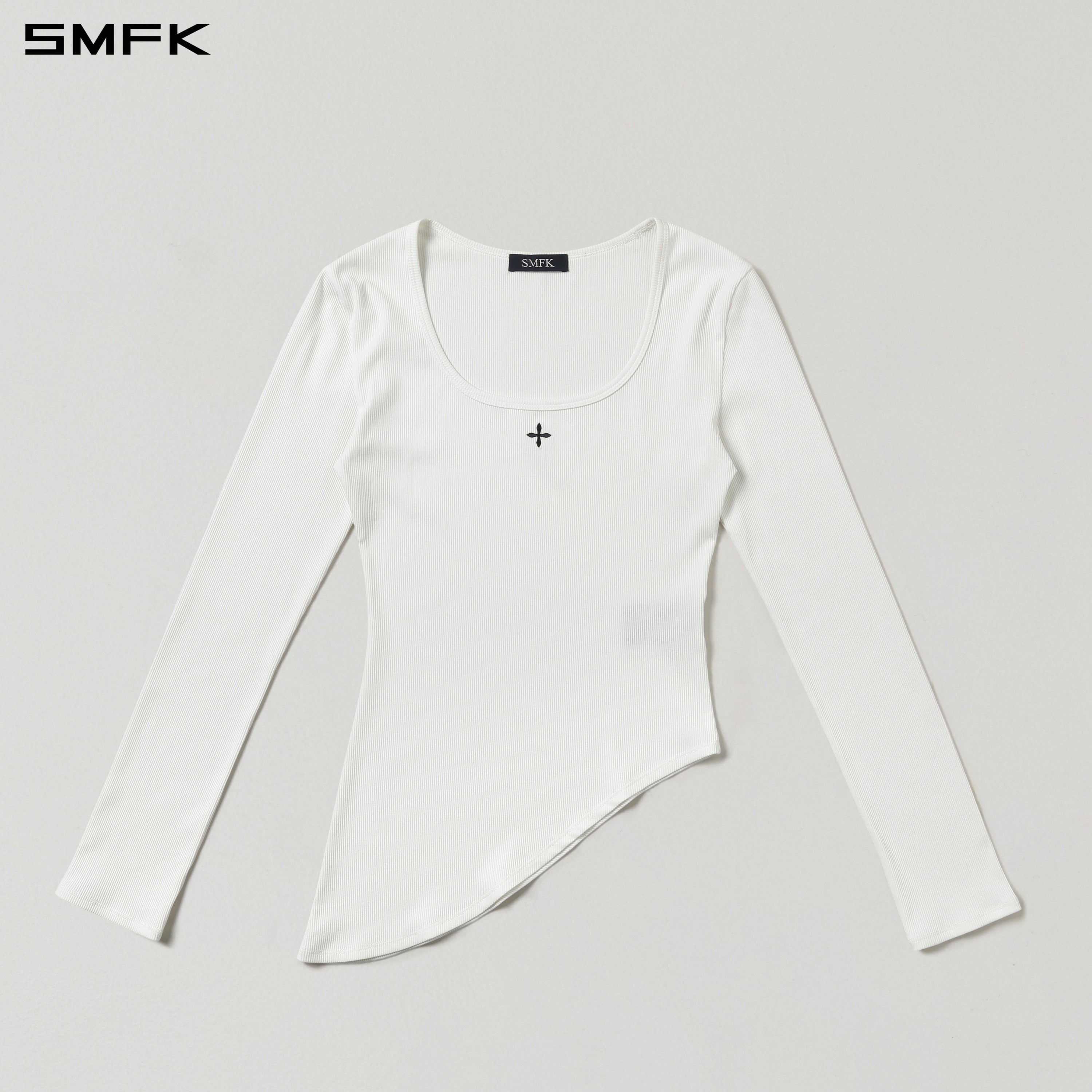 VINTAGE NOMADIC SILK ASYMMETRY PULLOVER/SILK+COTTON CLOUD WHITE