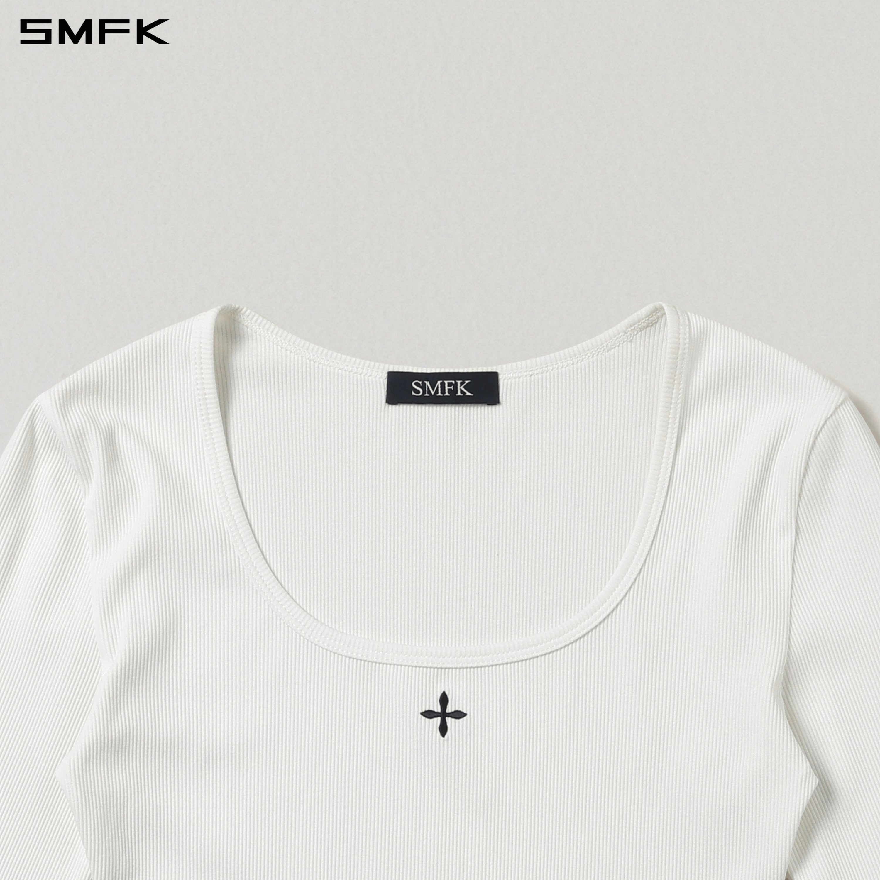 VINTAGE NOMADIC SILK ASYMMETRY PULLOVER/SILK+COTTON CLOUD WHITE