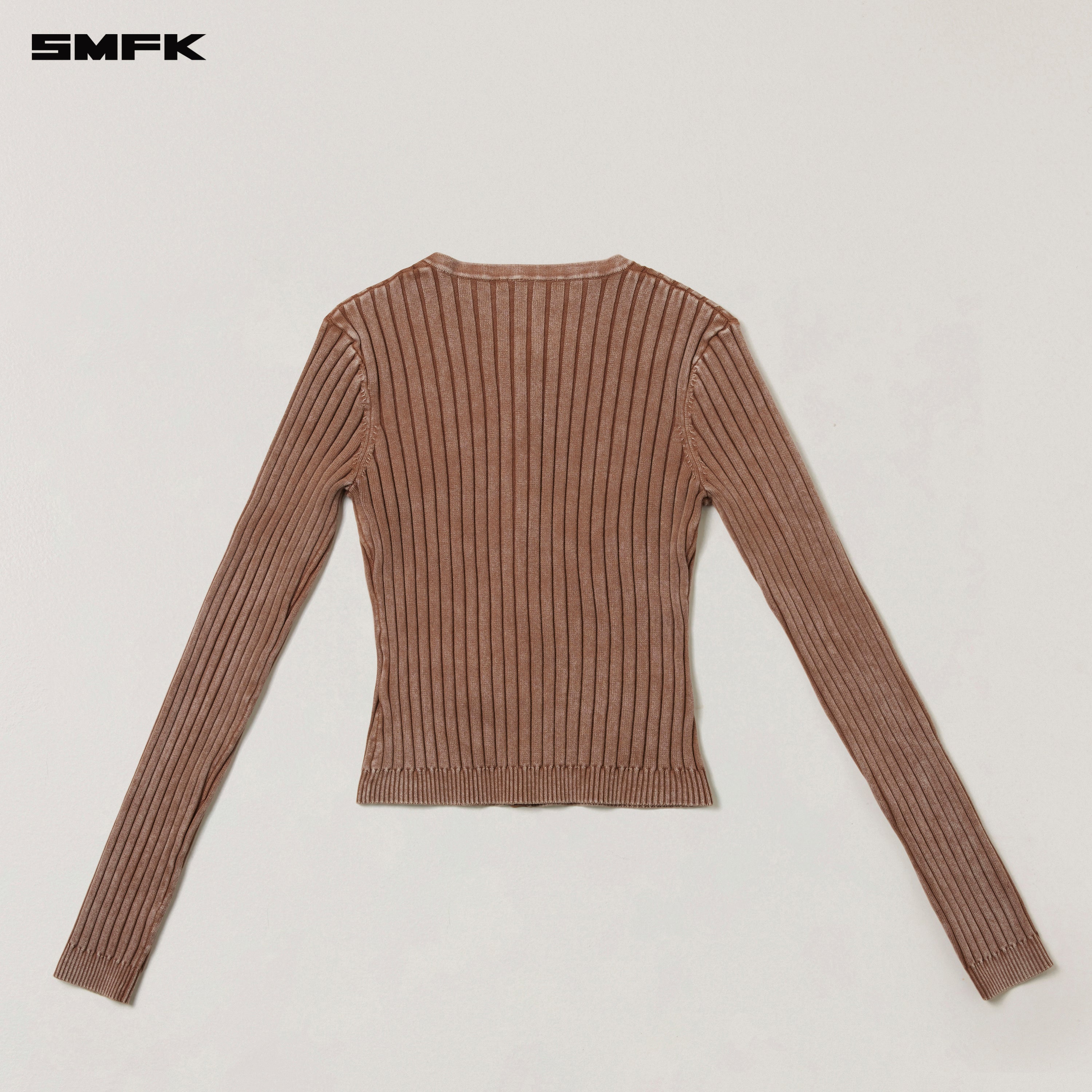 VINTAGE-SAVAGE KNIT CARDIGAN/STONE WASH VANISH BROWN