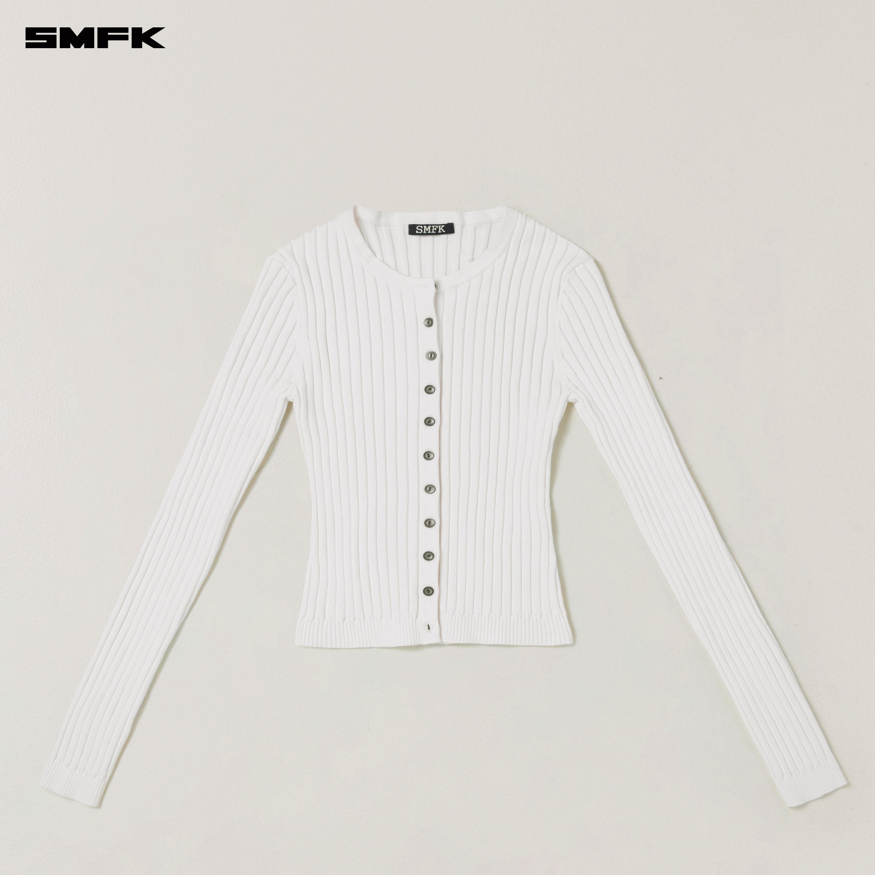 VINTAGE-SAVAGE KNIT CARDIGAN/STONE WASH SNOW MOUNTAIN WHITE