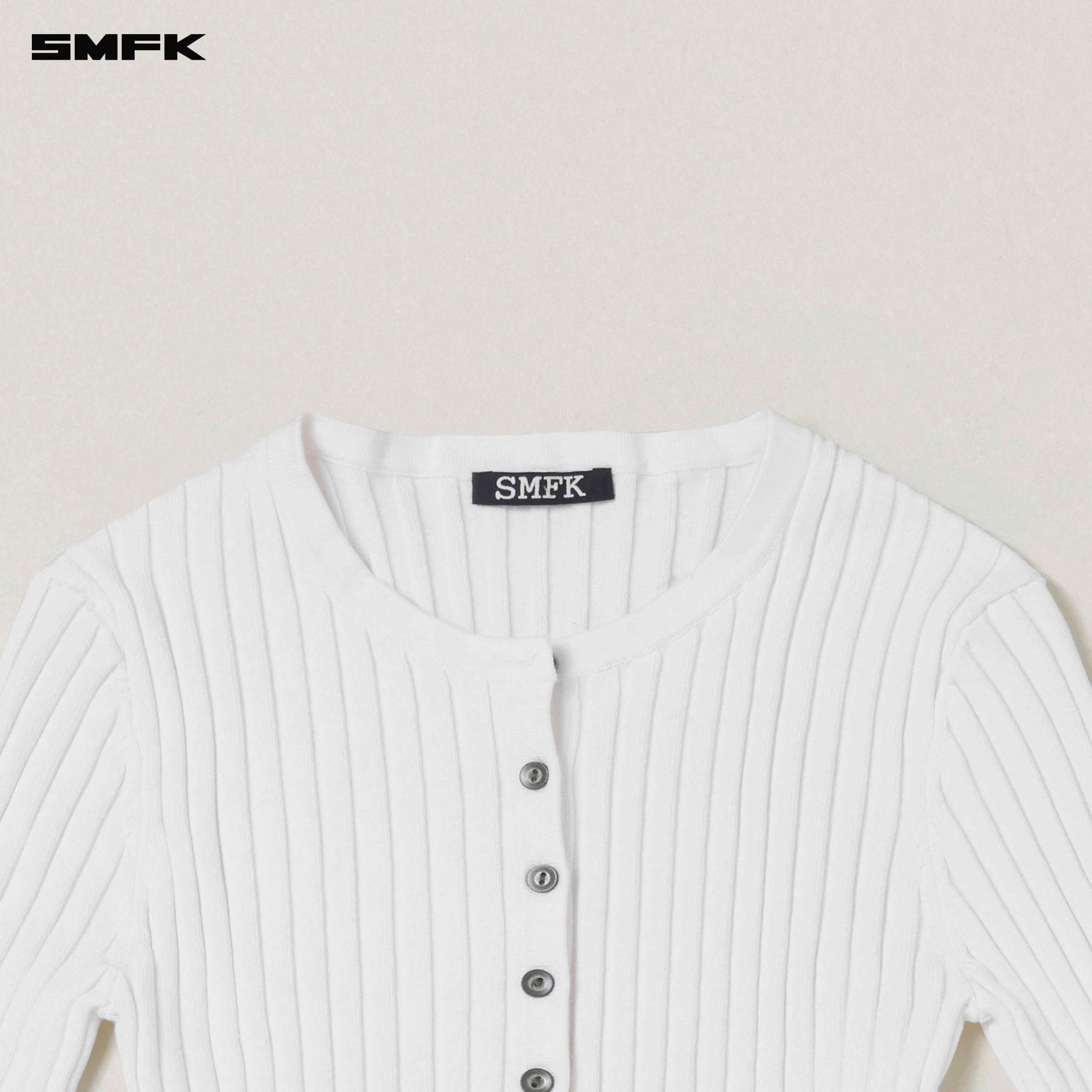 VINTAGE-SAVAGE KNIT CARDIGAN/STONE WASH SNOW MOUNTAIN WHITE