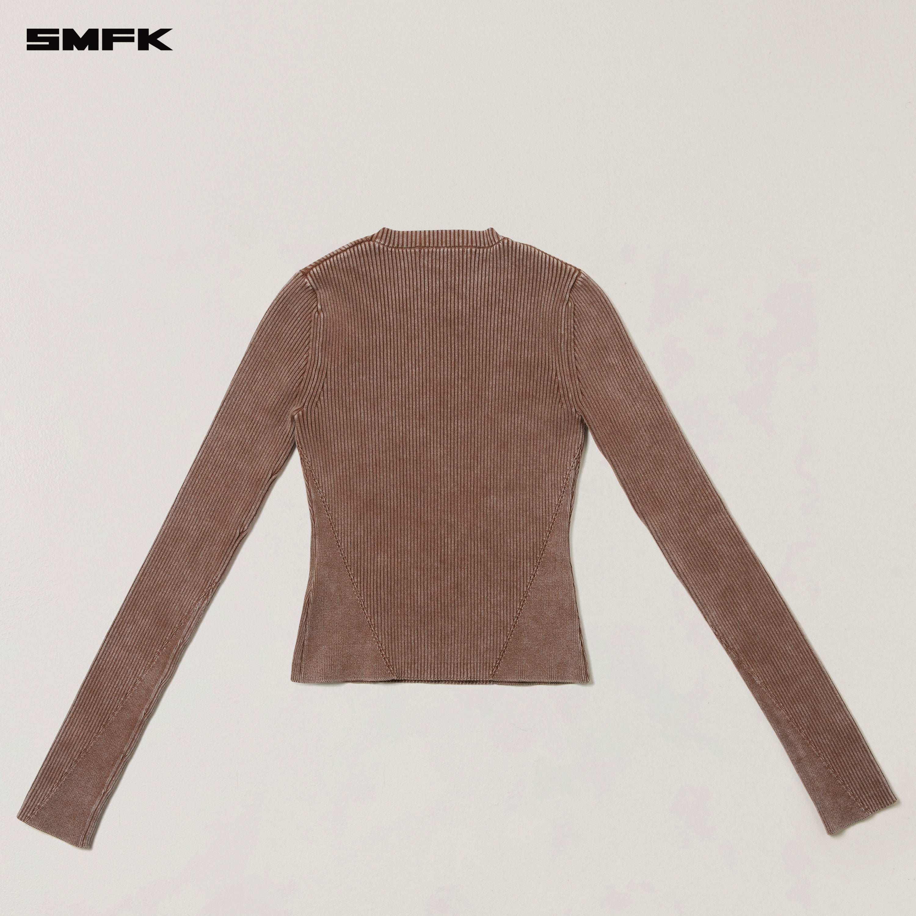VINTAGE-SAVAGE KNIT PULLOVER/STONE WASH VANISH BROWN
