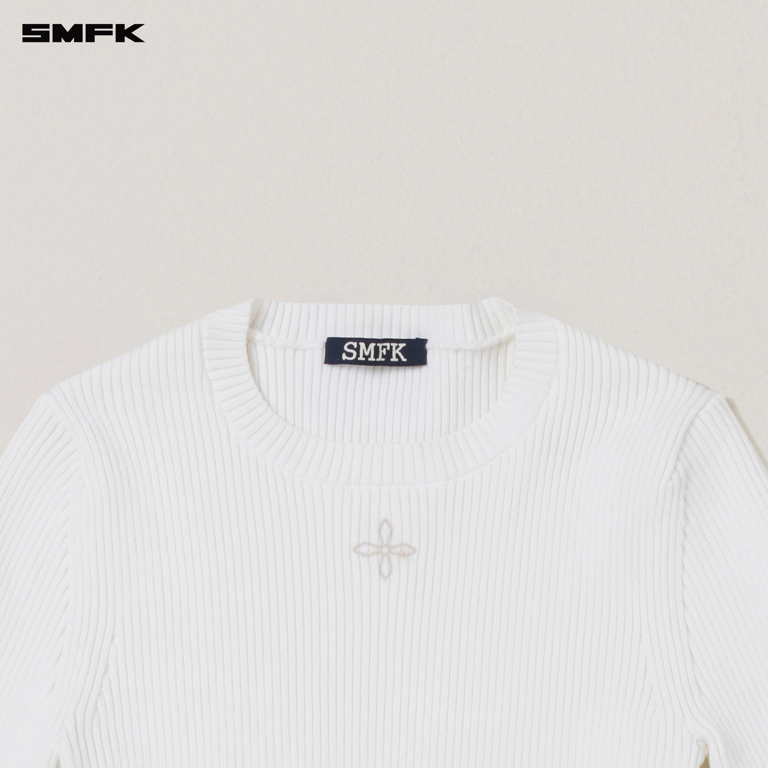 VINTAGE-SAVAGE KNIT PULLOVER/STONE WASH VANISH WHITE