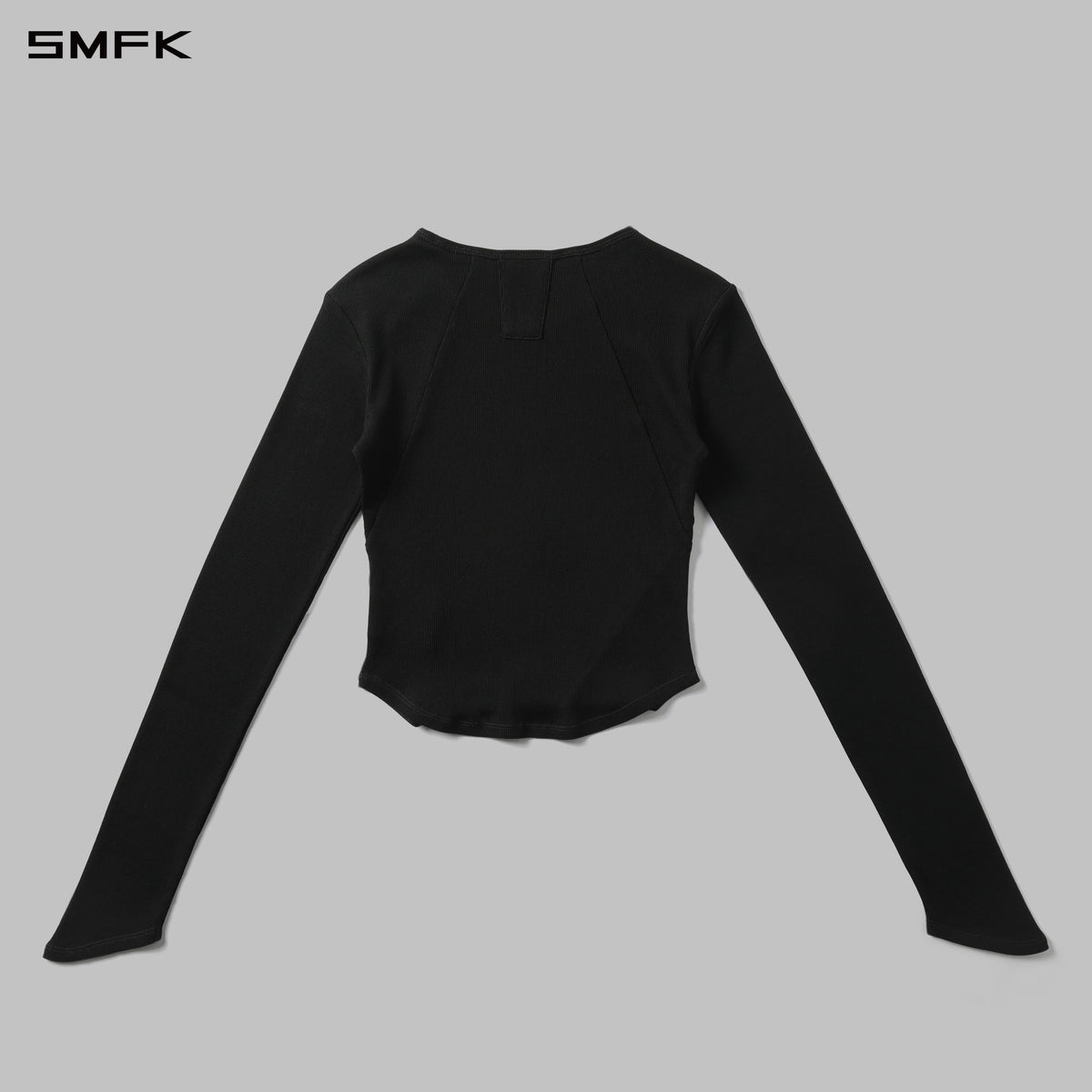 VINTAGE NOMADIC ROUND NECK DIVA LONG-SLEEVED SHORT TOP/WOOL WILD BLACK