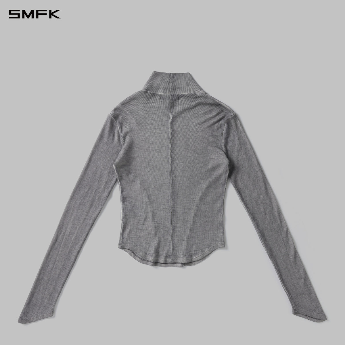 VINTAGE NOMADIC HIGH NECK DIVA LONG-SLEEVED TOP/WOOL STORM GREY