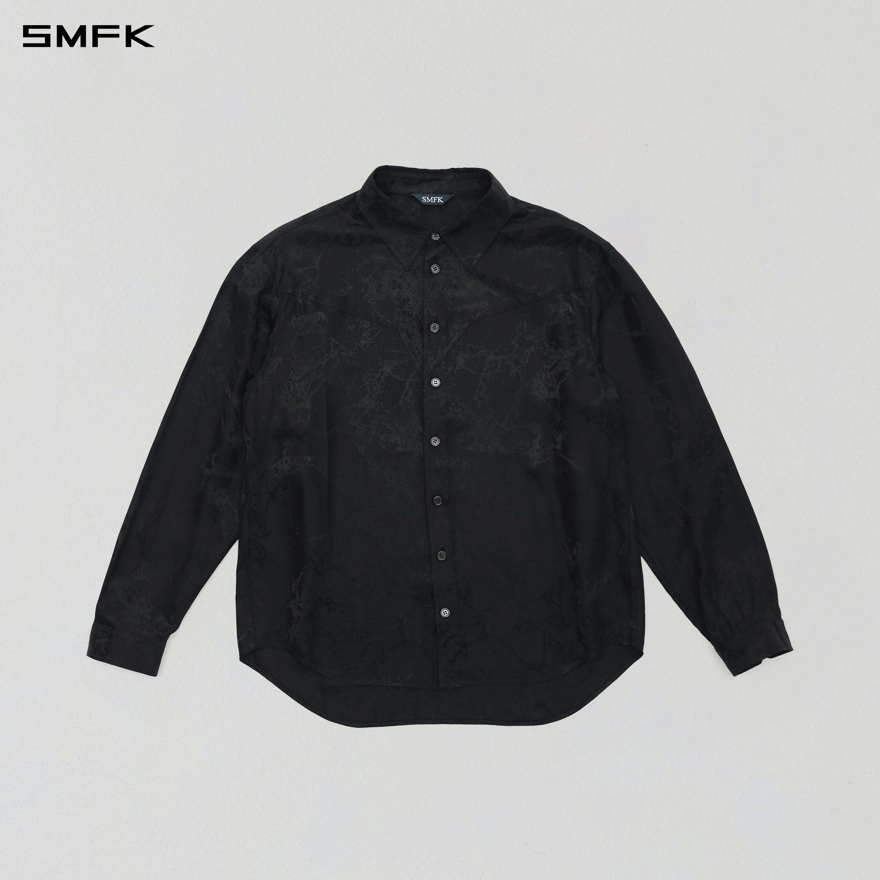 PERMANENT FORMAL SHIRT/ACETATE+VISCOSE/U MIDNIGHT BLACK