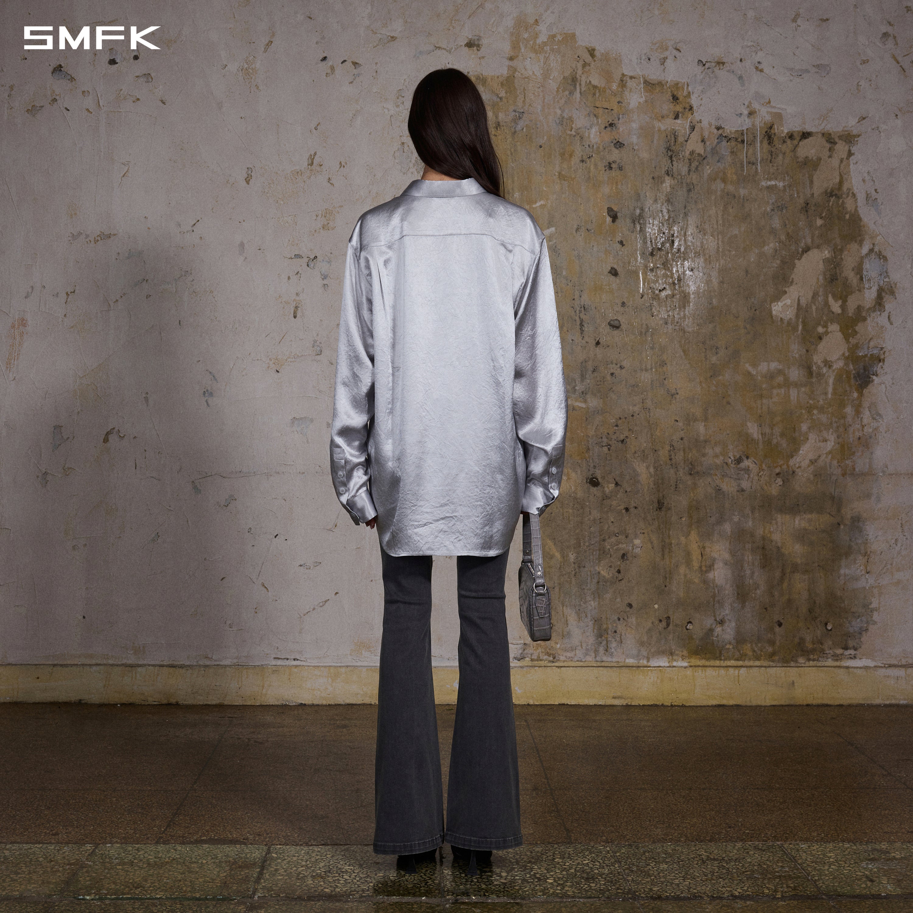 PERMANENT FORMAL SHIRT/ACETATE/U GLACIER GREY