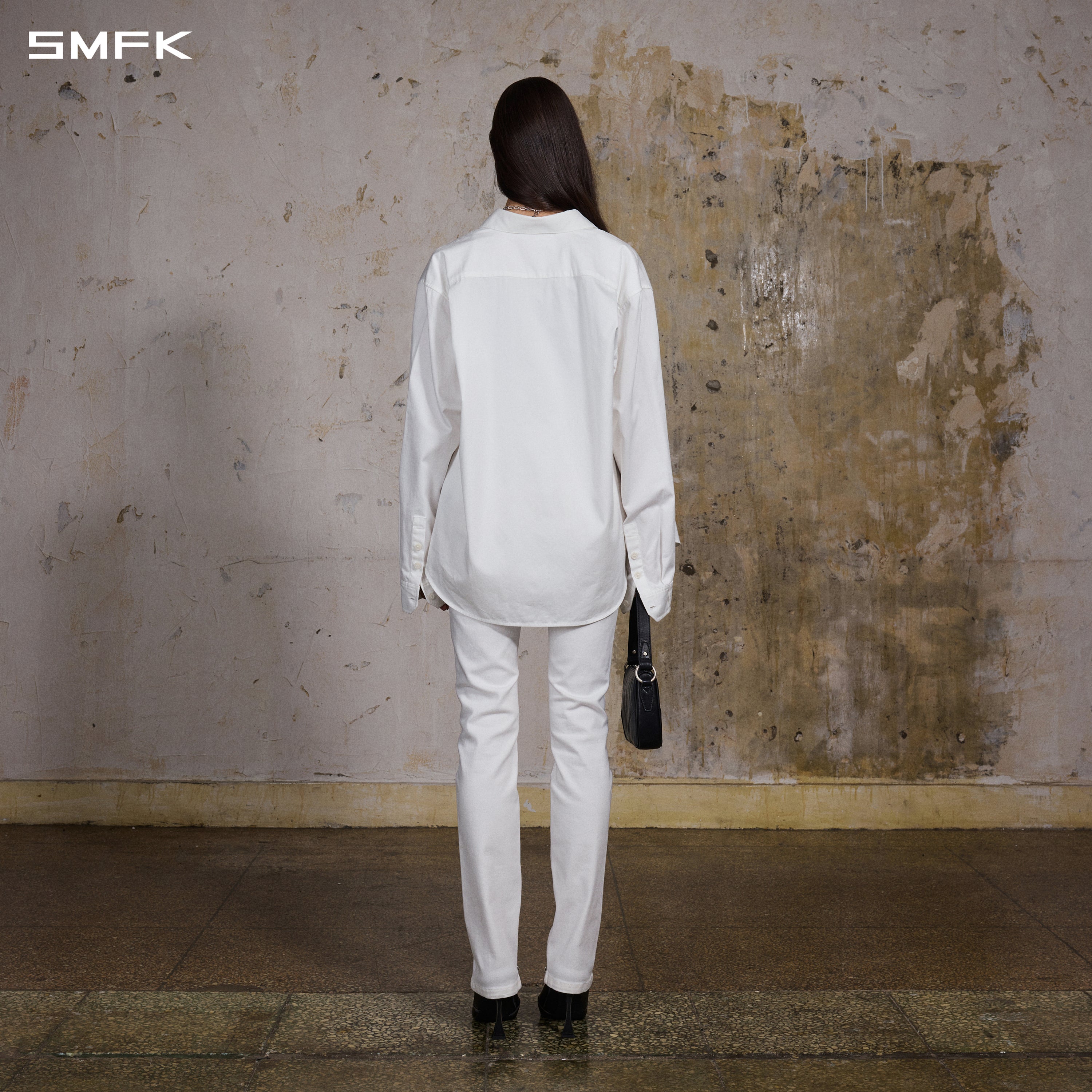 PERMANENT FORMAL SHIRT/COMBED COOTTON/U CLOUD WHITE