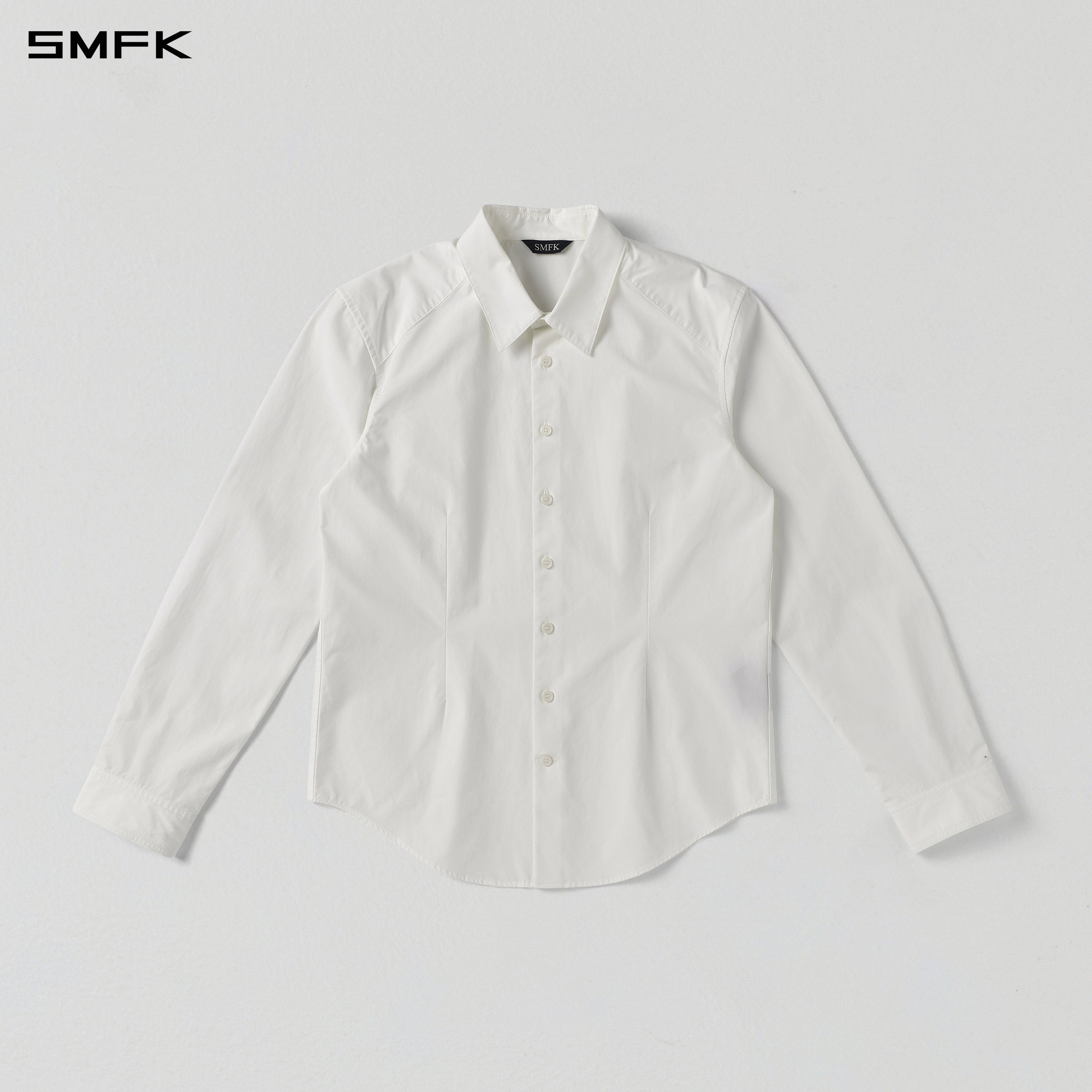 PERMANENT SLIM FORMAL SHIRT/COMBED COTTON/U CLOUD WHITE