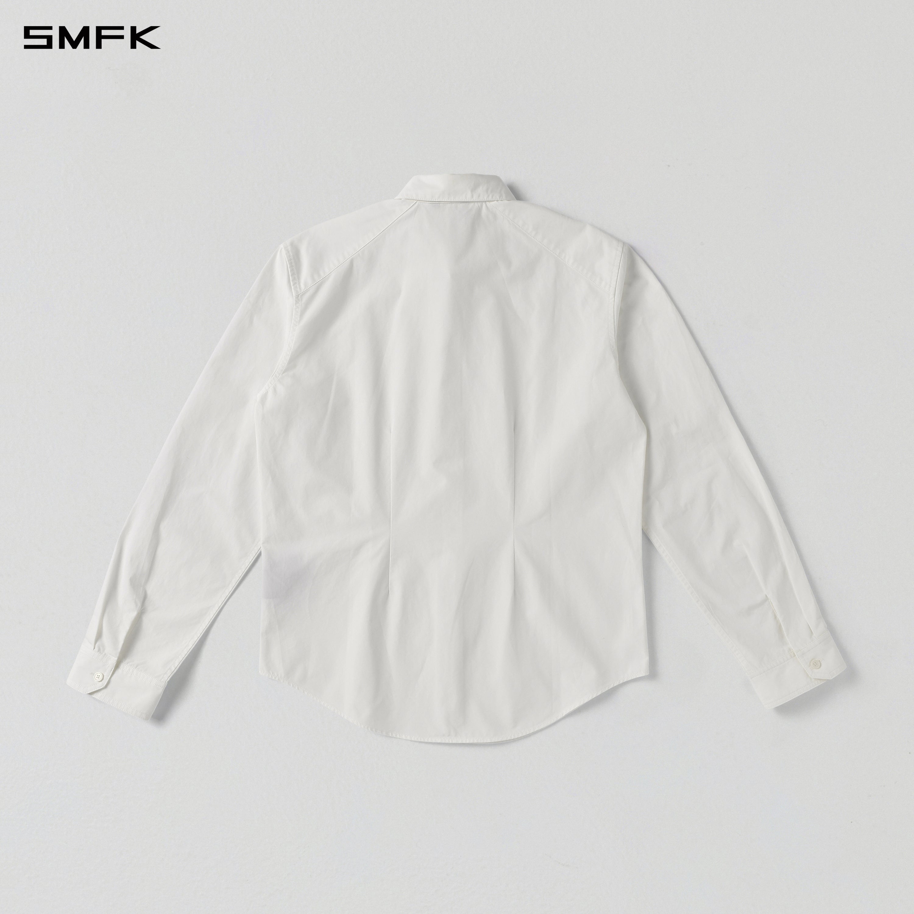 PERMANENT SLIM FORMAL SHIRT/COMBED COTTON/U CLOUD WHITE