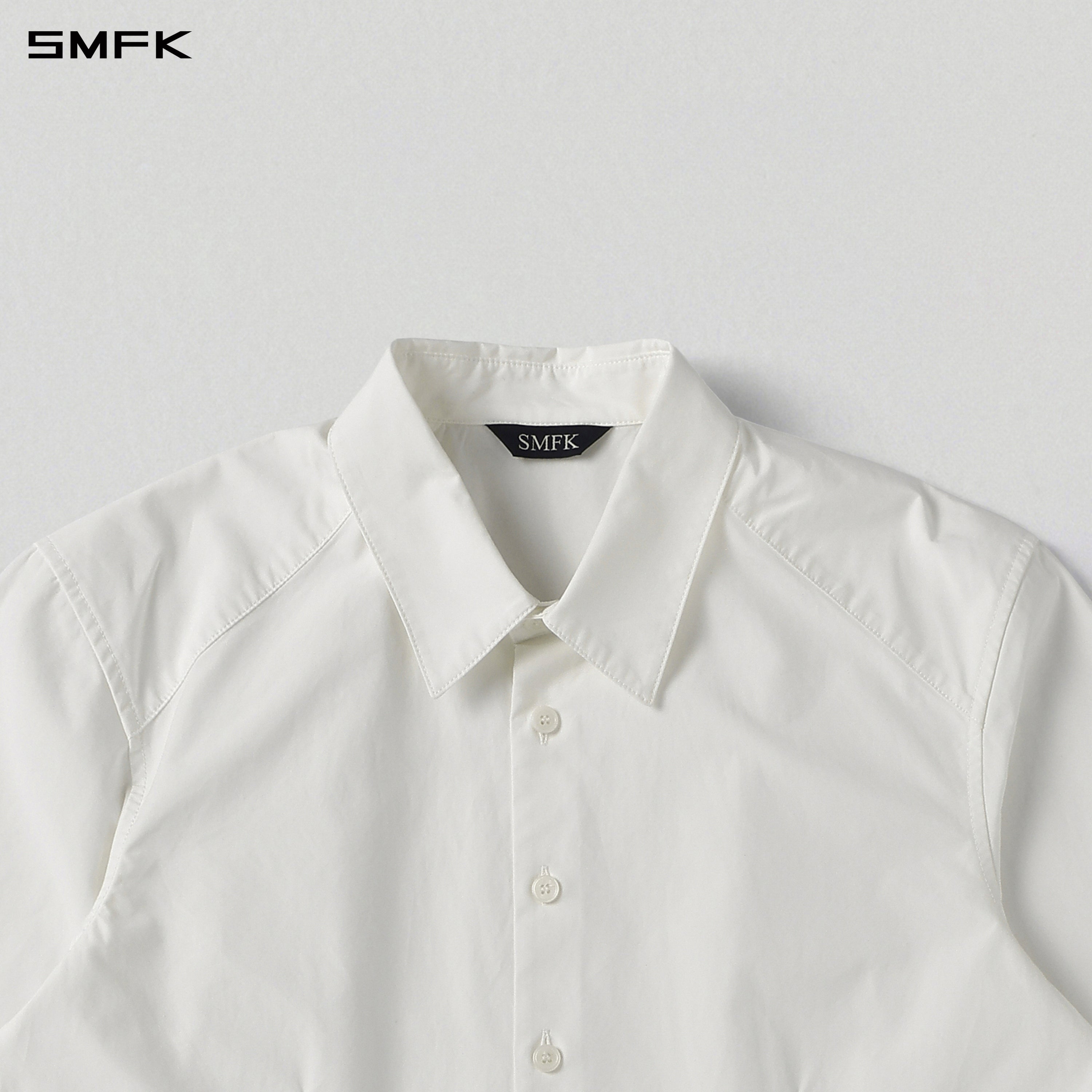 PERMANENT SLIM FORMAL SHIRT/COMBED COTTON/U CLOUD WHITE