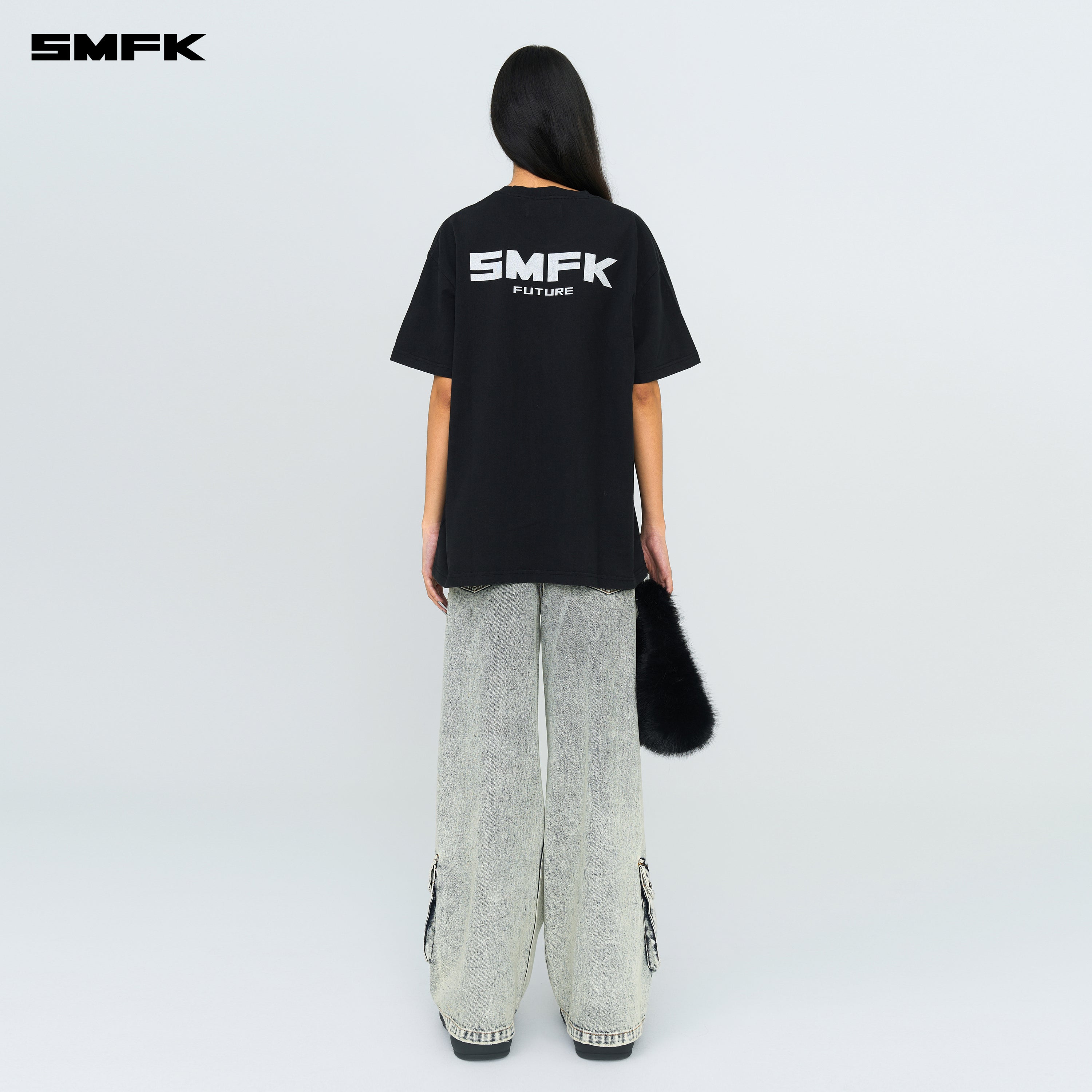 FUTURE SMFK Logo Standard Loose Tee Black