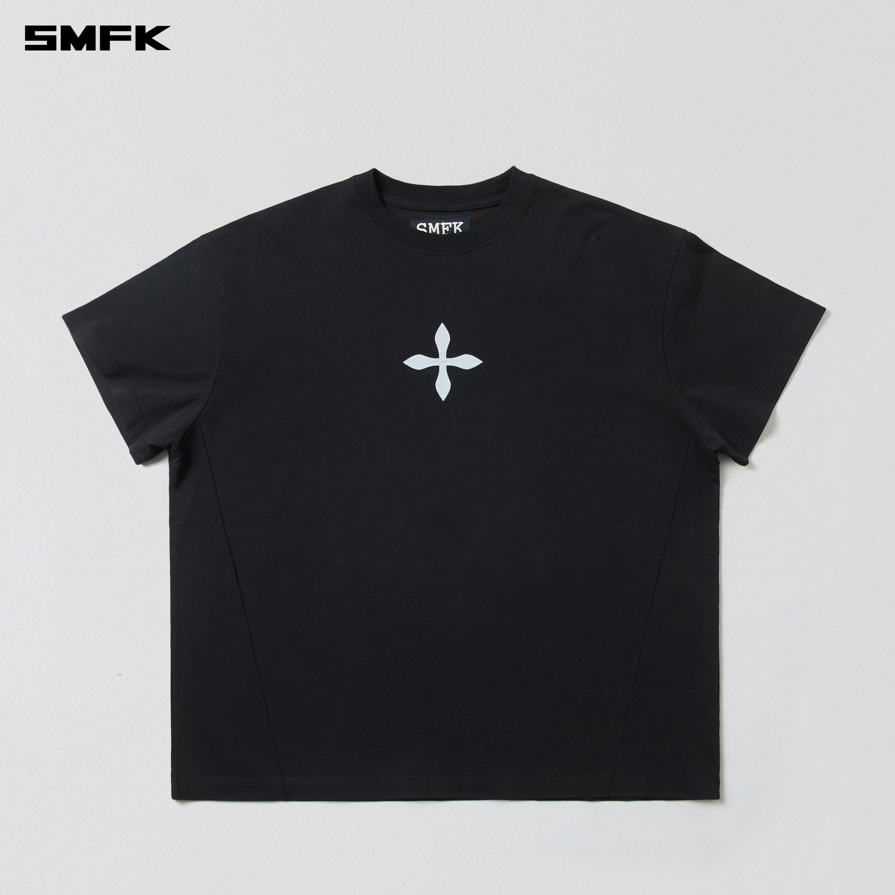 COMPASS MODE MASSIVE TEE-MAGNOLIA/COTTON WILD BLACK