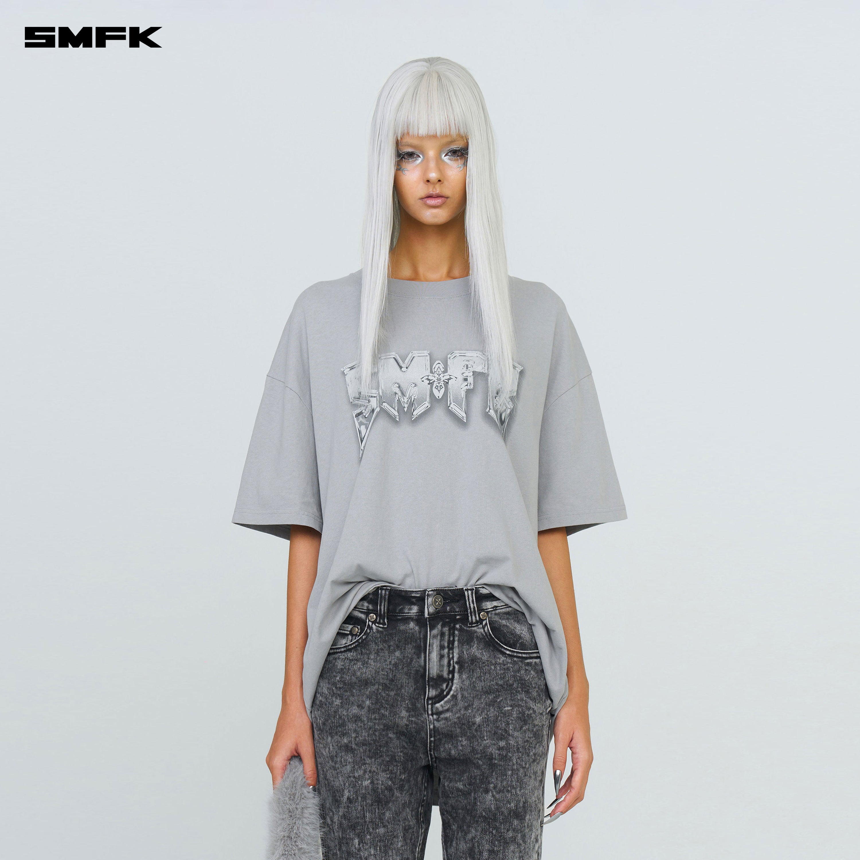 Compass SMFK Metal Rock Loose Tee Gray