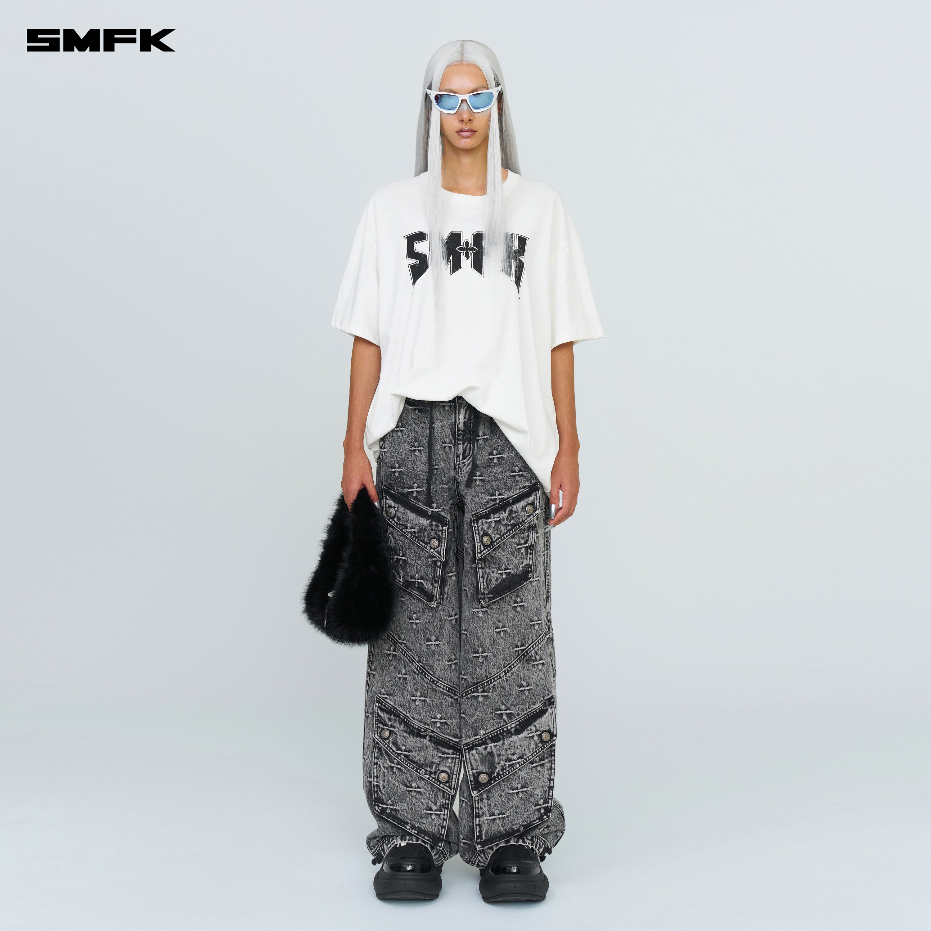 컴퍼스 SMFK 메탈 락 루즈 티 크림