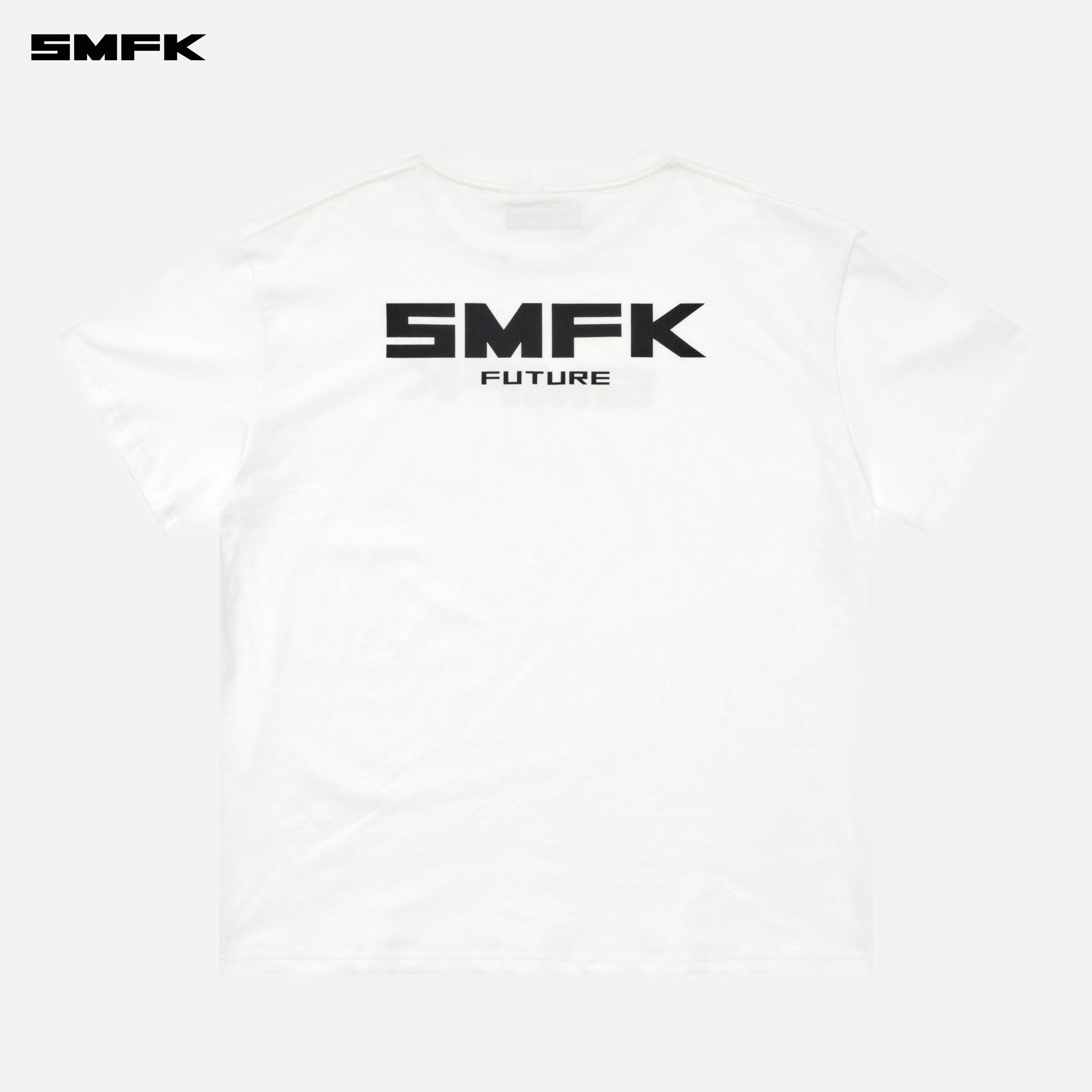 FUTURE SMFK 로고 스탠다드 루즈 티셔츠 화이트