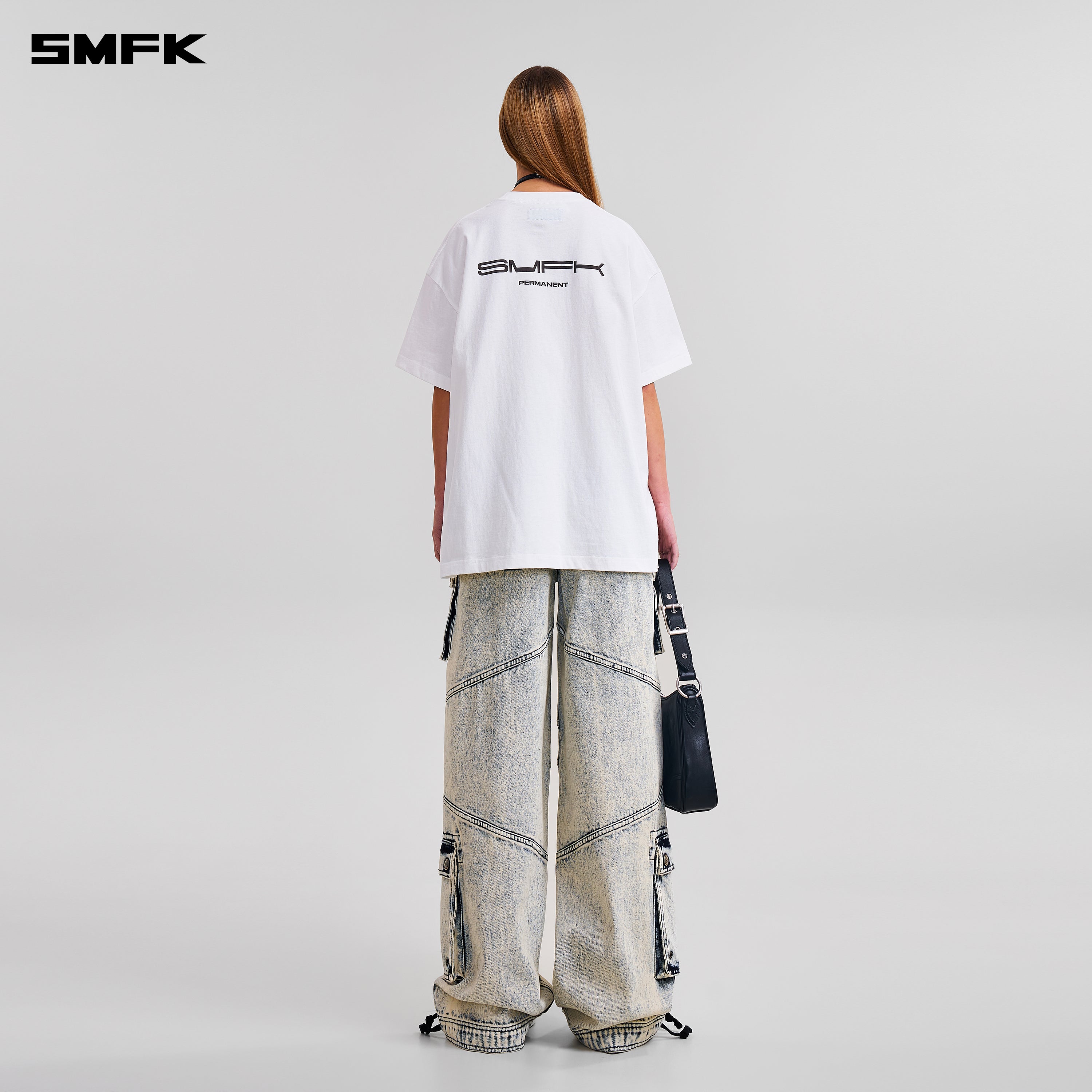 COMPASS MODE MASSIVE TEE-MAGNOLIA/COTTON CLOUD WHITE