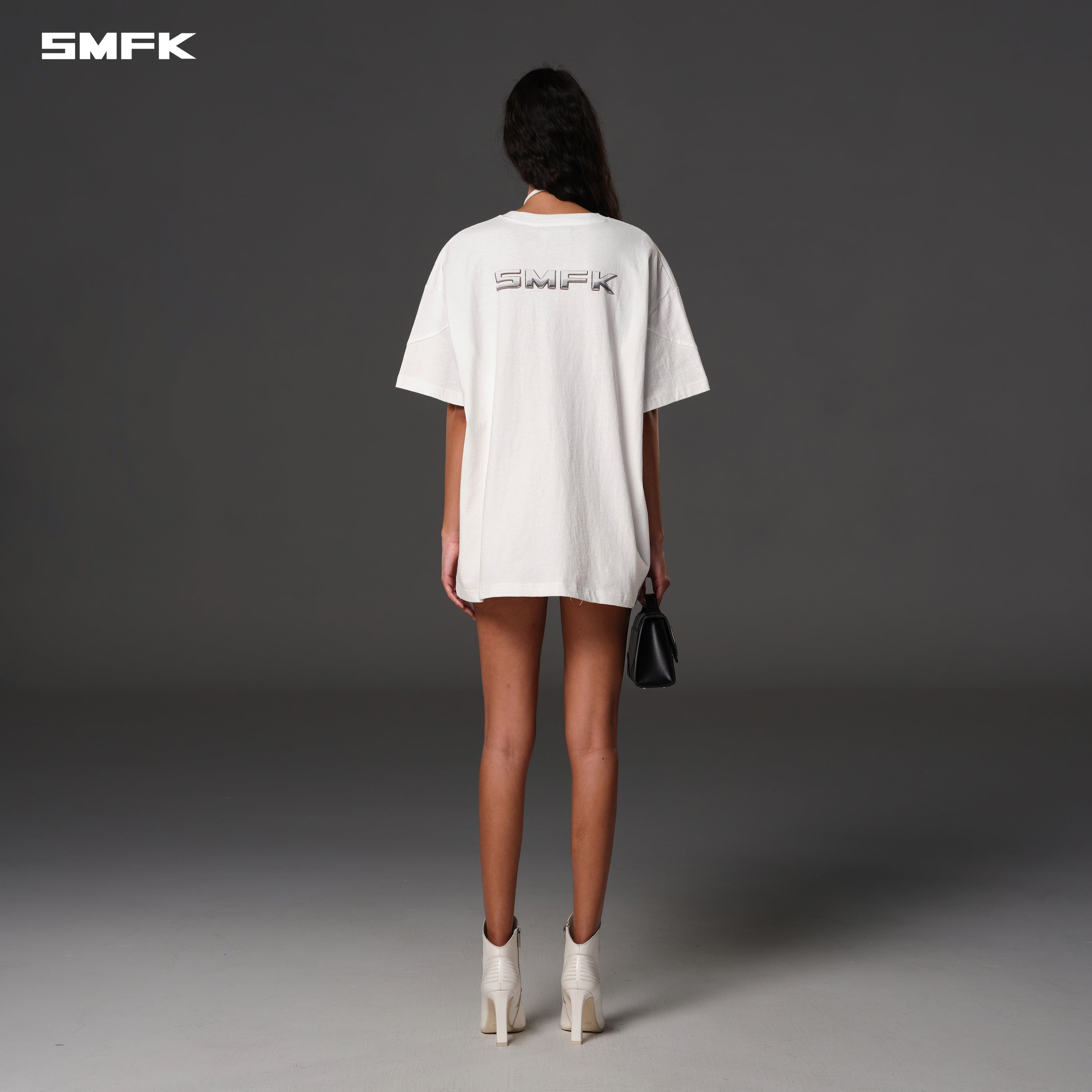 FUTURE REFLECTION LOOSE TEE/COTTON CLOUD WHITE